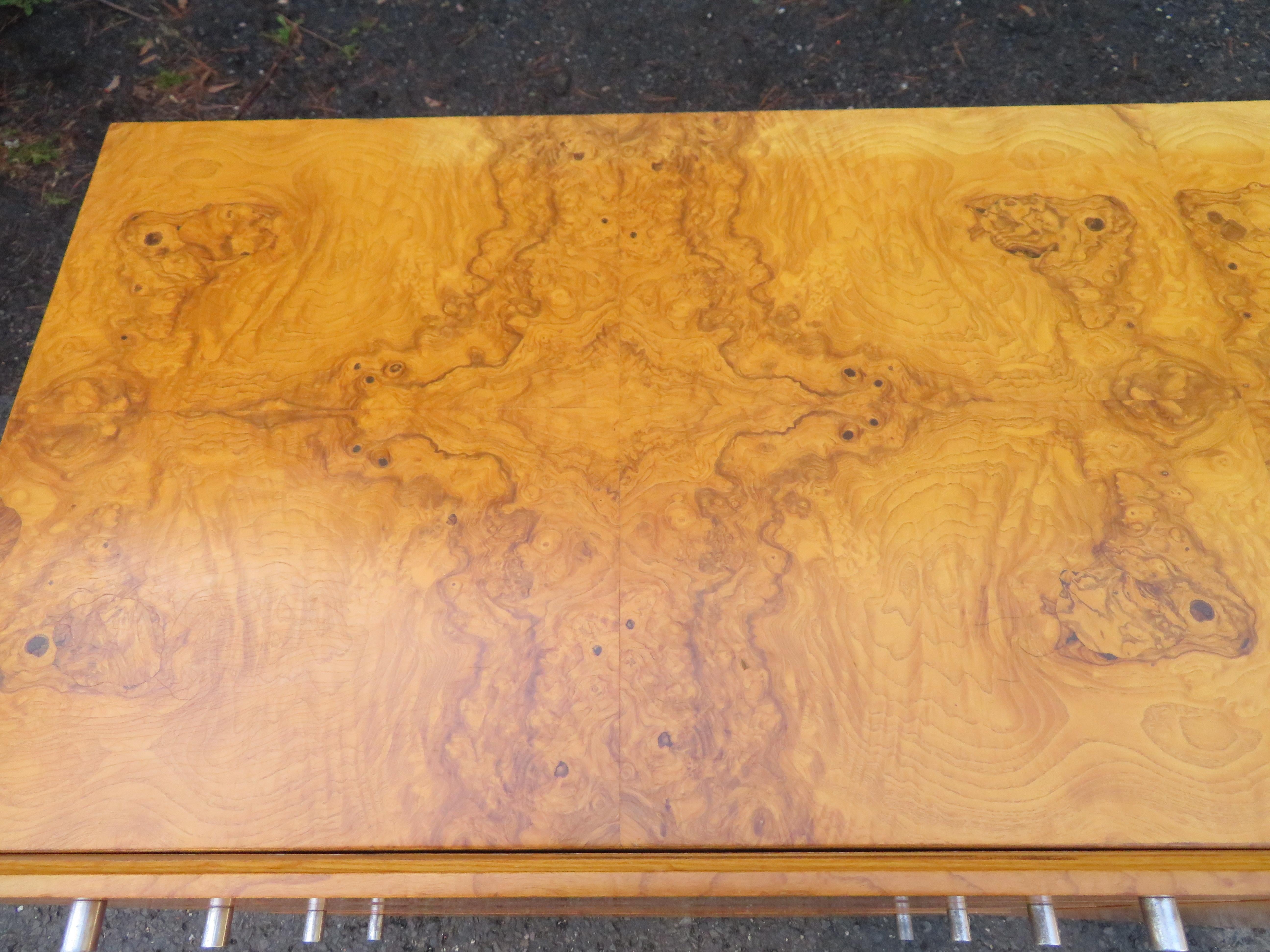 Late 20th Century Magnificent Milo Baughman for Thayer Coggin Burl Credenza Mid-Century Modern