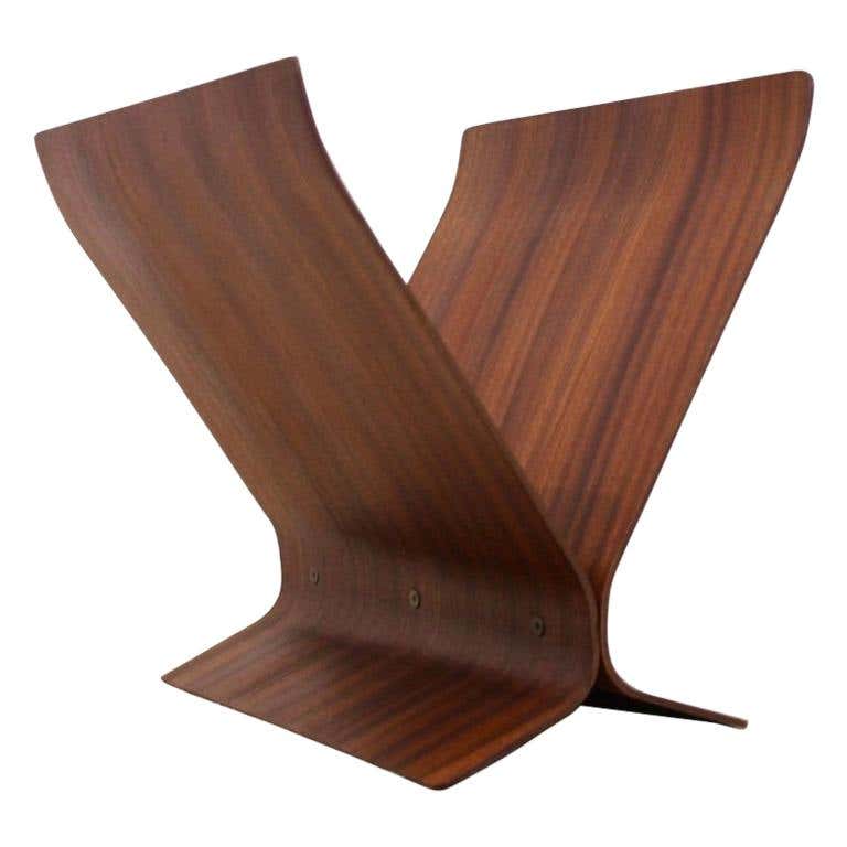 Magnificent Modern Bentwood Magazine Rack by Paul Rowan for Umbra at ...