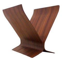 Magnifique Porte-revues Moderne en Bois Courbé par Paul Rowan pour Umbra