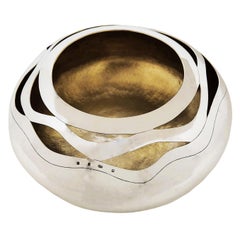 Magnificent Modern Britannia Silver Bowl c. 2000 Roger Doyle