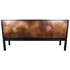 Gorgeous Modern Credenza with Hammered Copper Doors