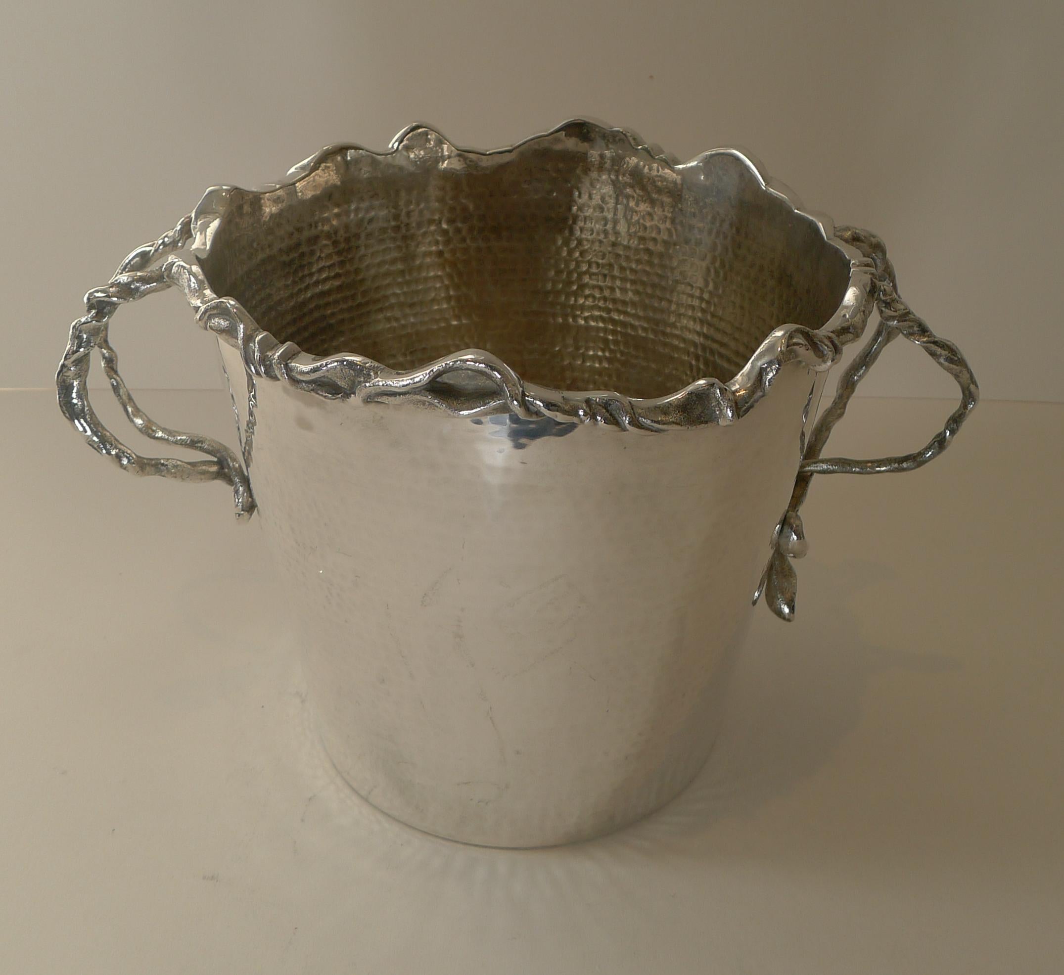 Magnificent Modernist Italian Wine Cooler / Champagne Bucket, c.1960 For Sale 4