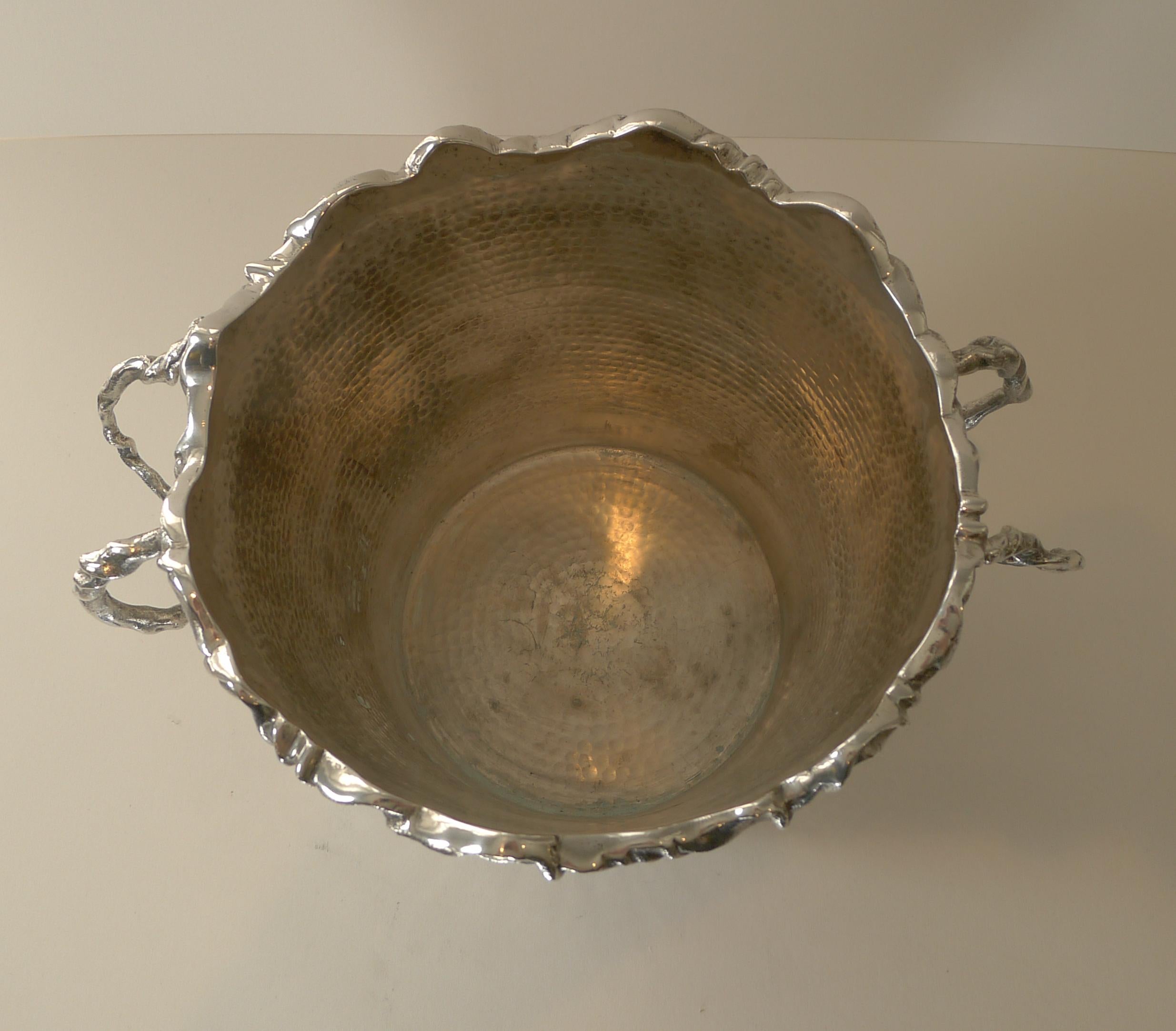 Magnificent Modernist Italian Wine Cooler / Champagne Bucket, c.1960 For Sale 5