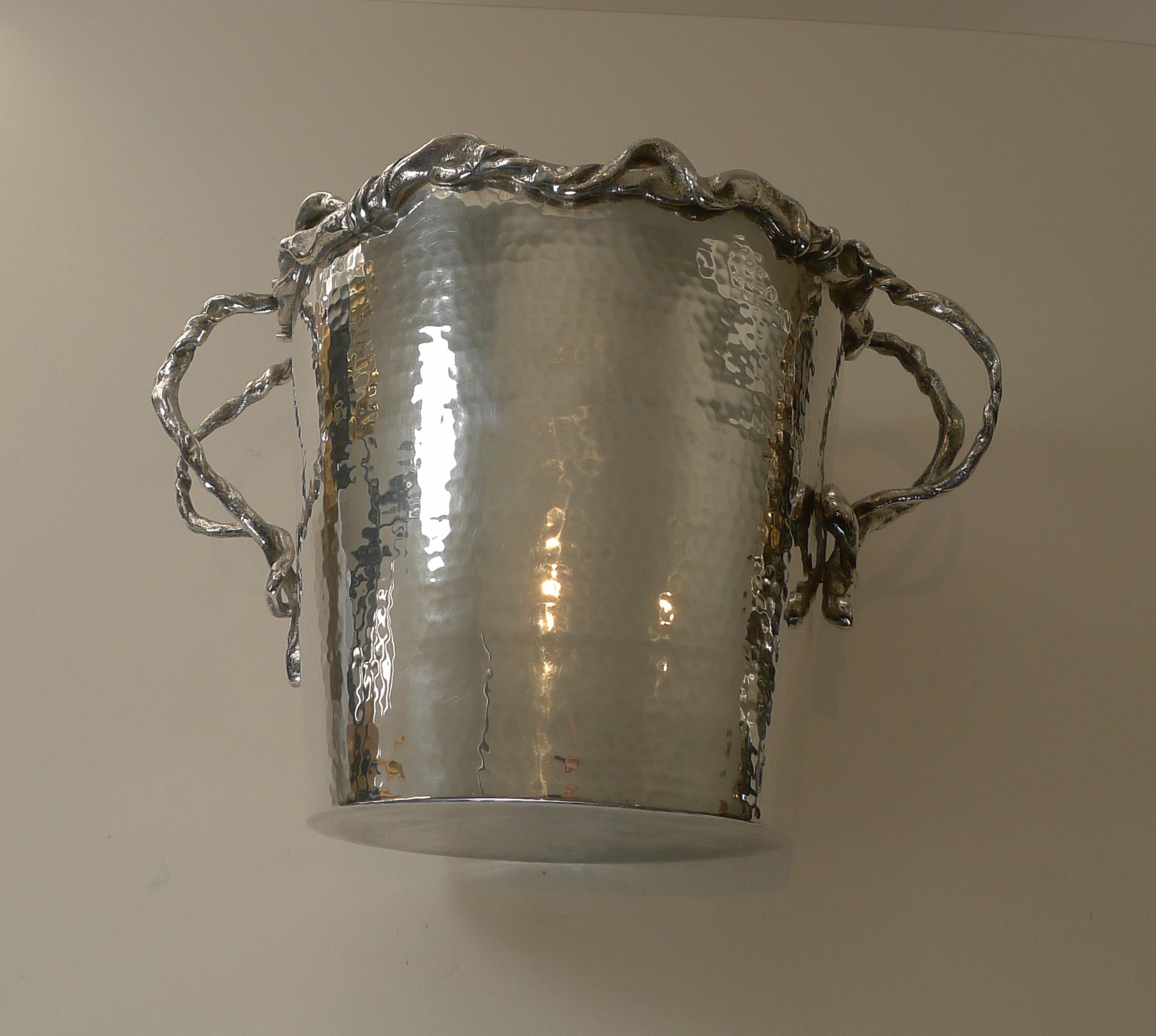 20th Century Magnificent Modernist Italian Wine Cooler / Champagne Bucket, c.1960 For Sale