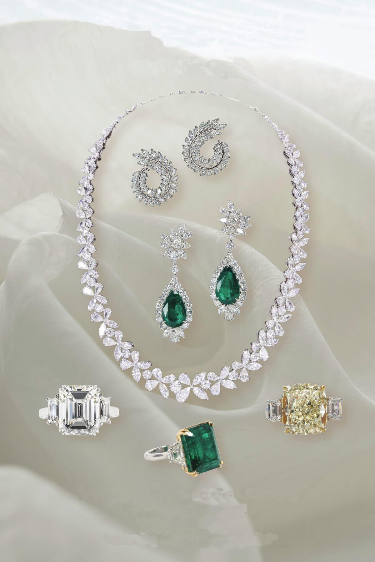 multiple diamond necklace