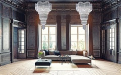 Magnificent Multitier Triedi Crystal Prism Chandelier