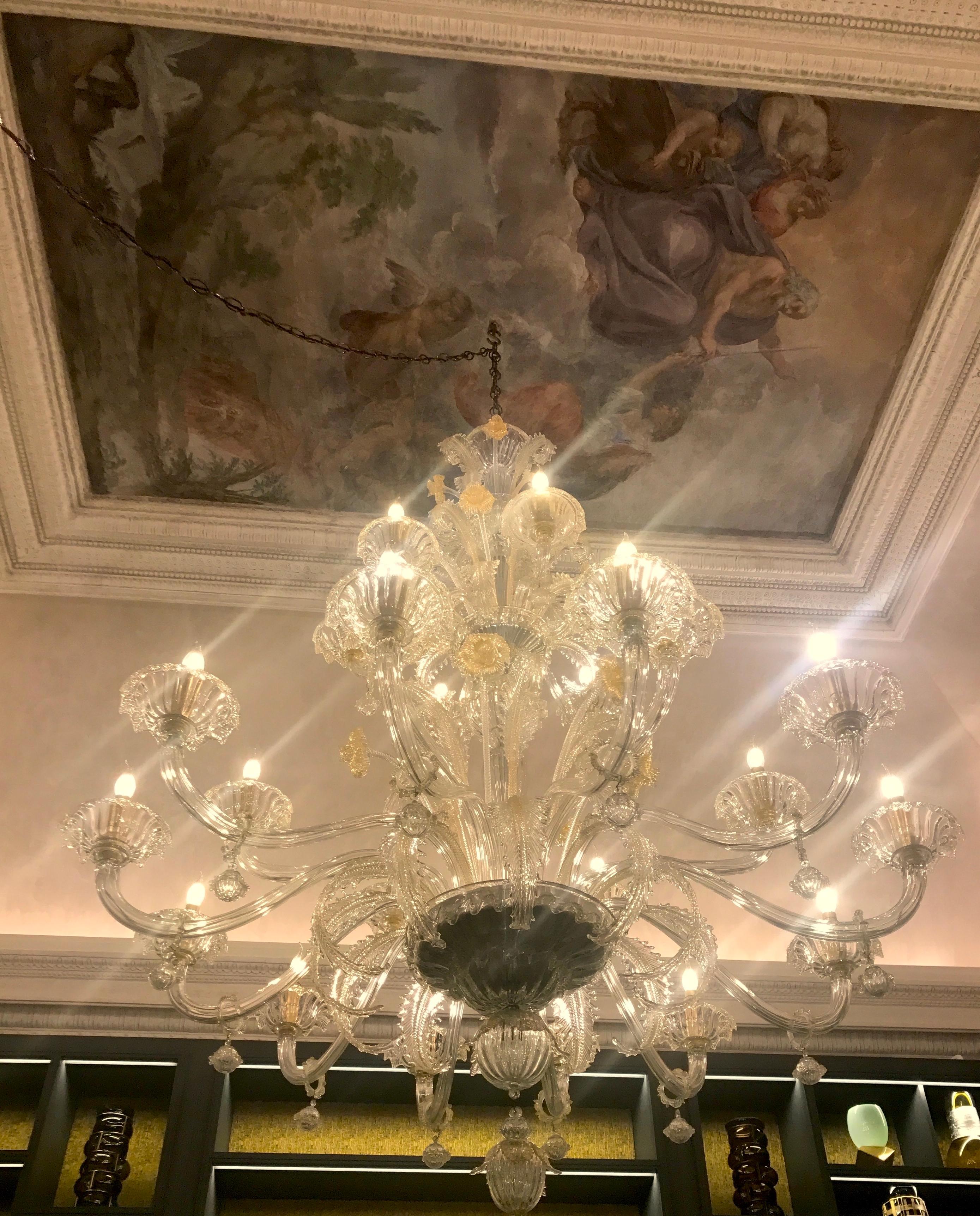 Magnificent Murano Glass Chandeliers by Archimede Seguso, 1960 9