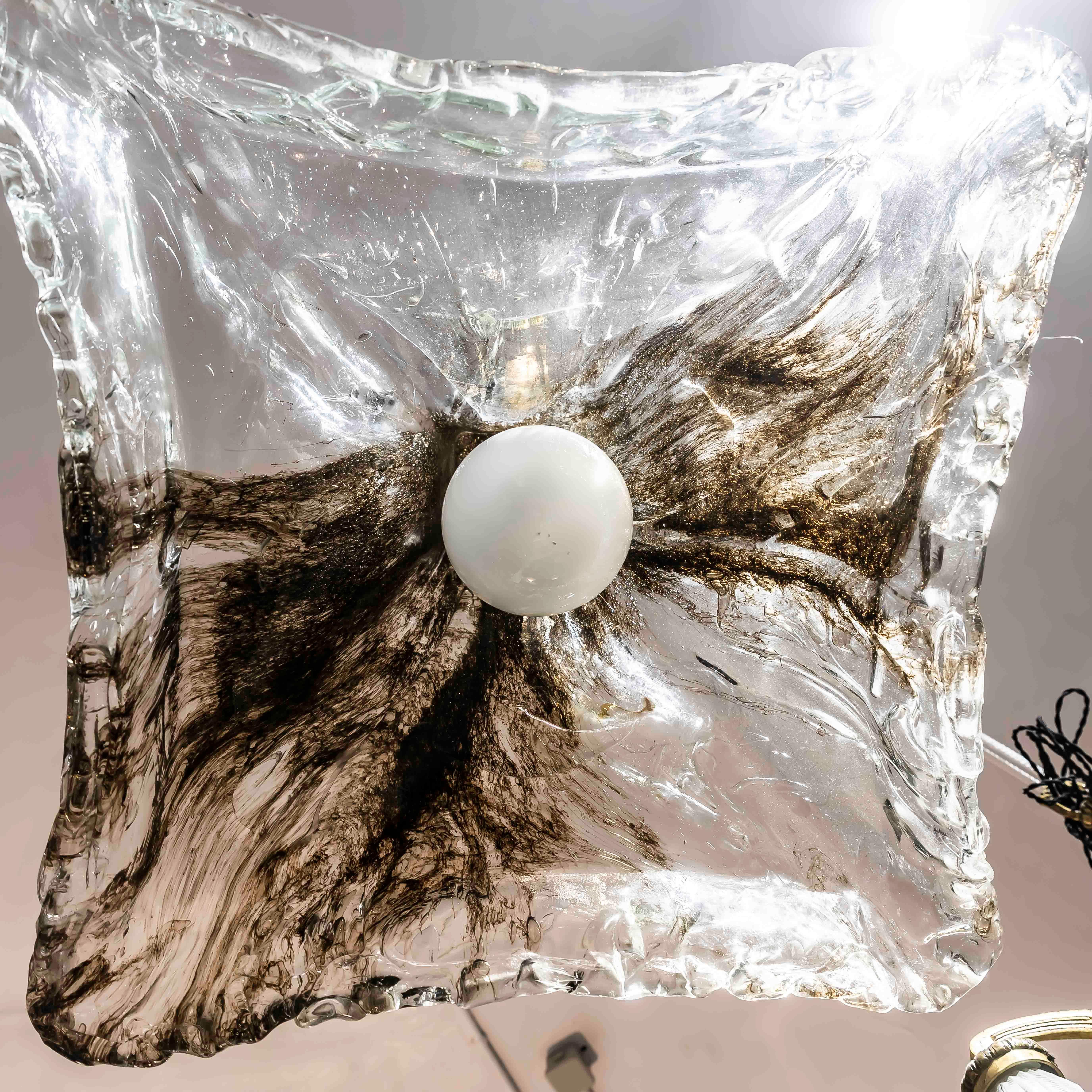 Magnifique lampe suspendue en verre de Murano par Carlo Nason pour Mazzega, Italie, années 1970 3
