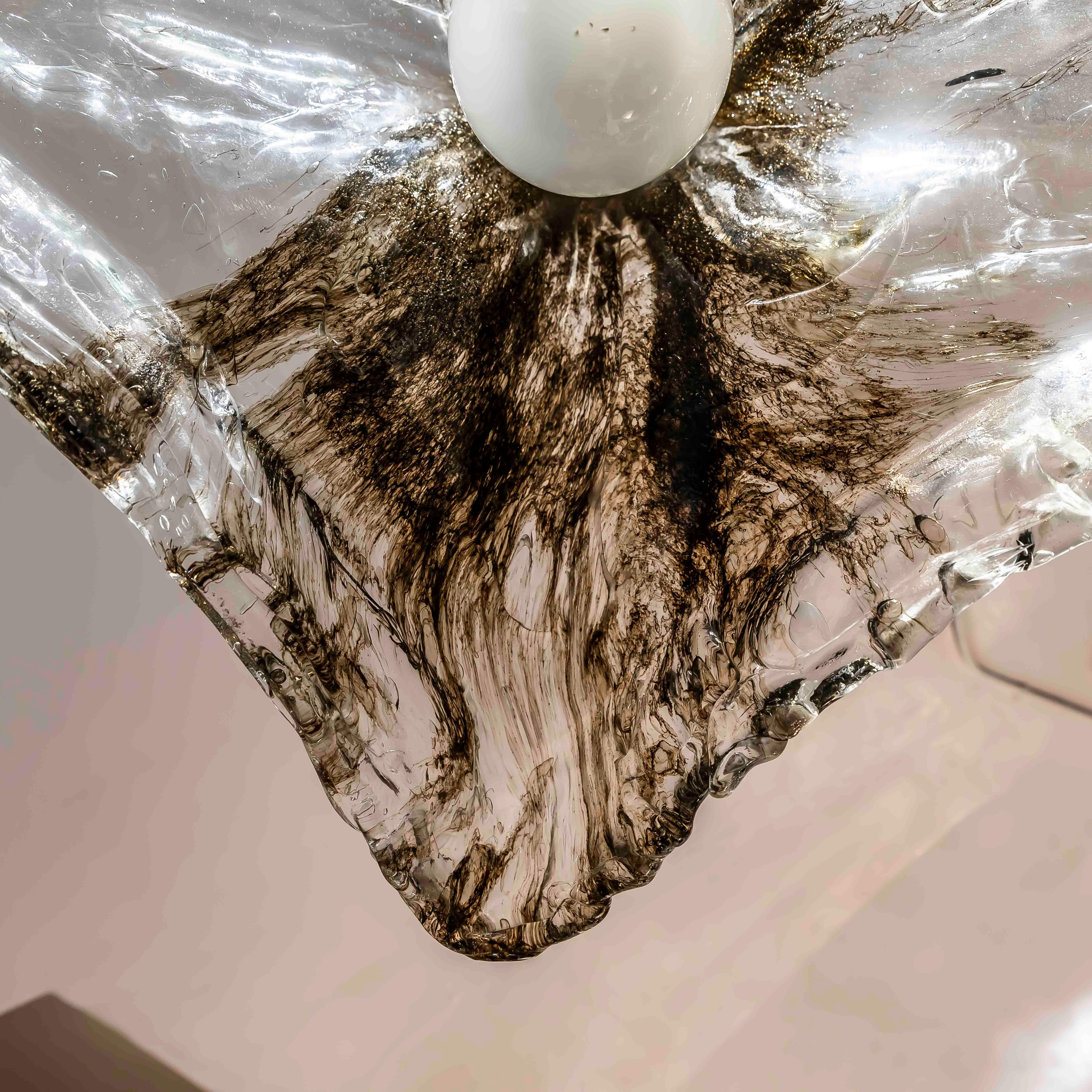 Magnifique lampe suspendue en verre de Murano par Carlo Nason pour Mazzega, Italie, années 1970 4