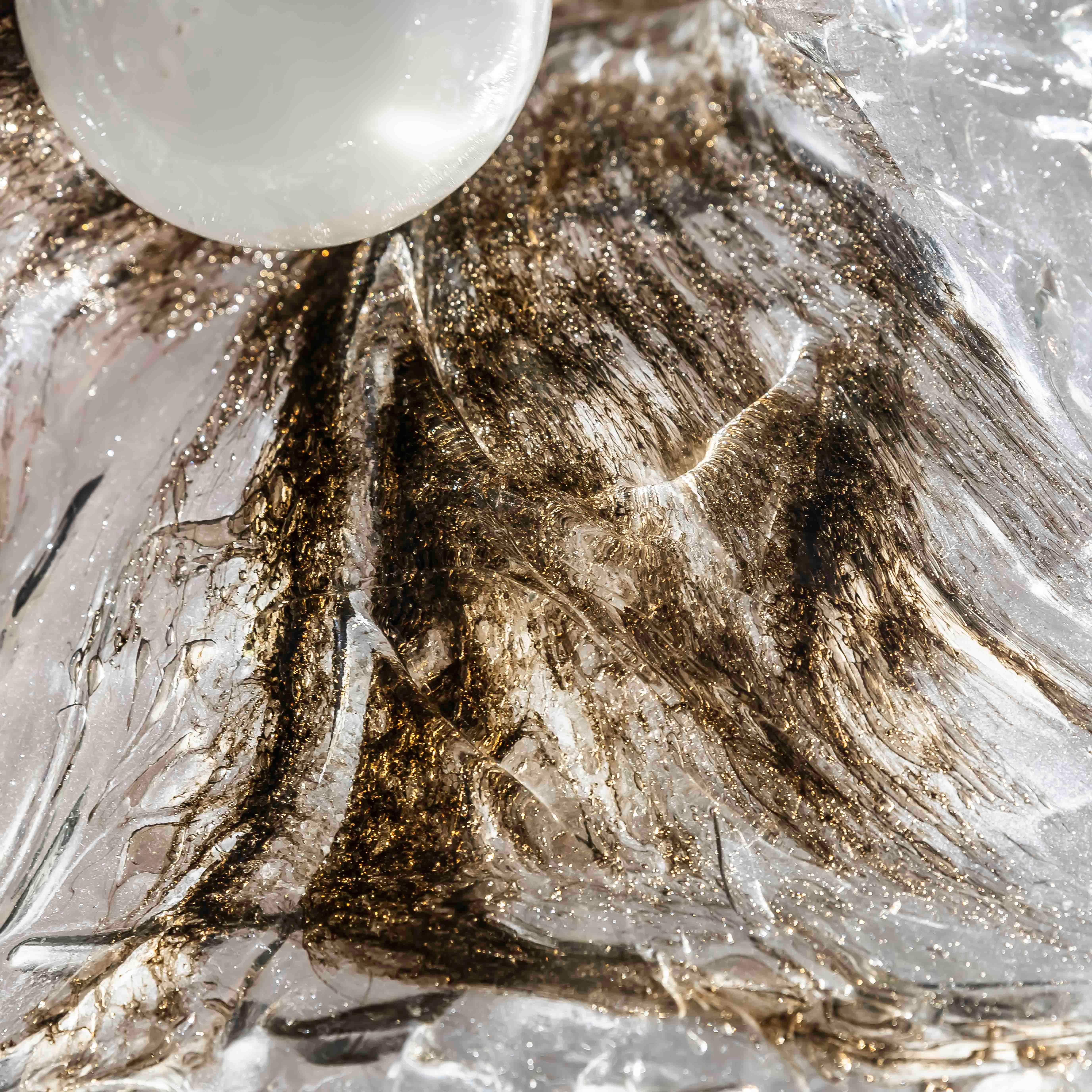 Magnifique lampe suspendue en verre de Murano par Carlo Nason pour Mazzega, Italie, années 1970 5