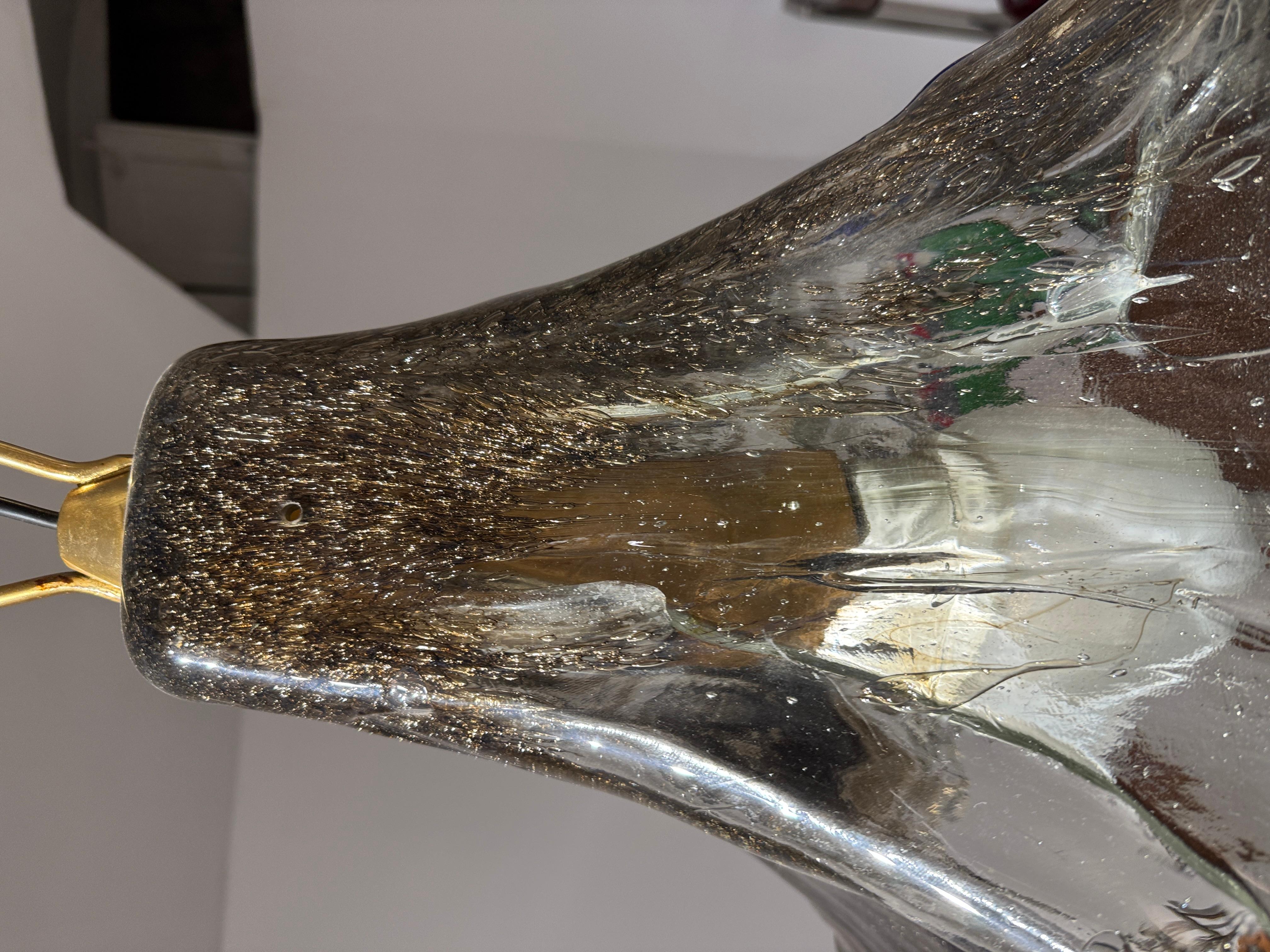 Magnifique lampe suspendue en verre de Murano par Carlo Nason pour Mazzega, Italie, années 1970 9