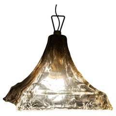 Magnificent Murano Glass Pendant Lamp by Carlo Nason for Mazzega, Italy 1970s