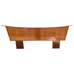 Magnificent Nakashima Style Walnut King-Size Headboard Mid-Century Modern