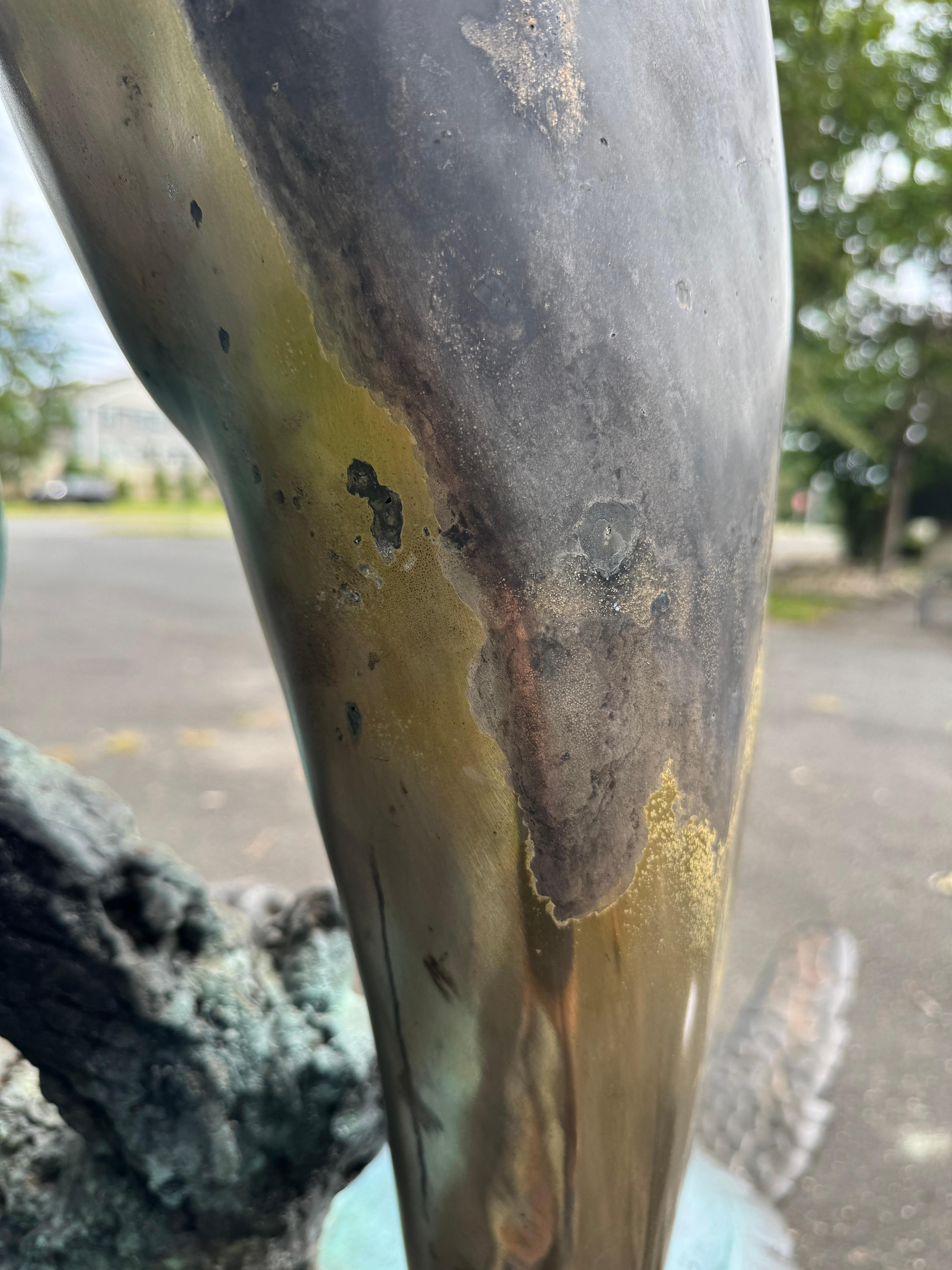 Magnificent Nautical Bronze Fountain Statue For Sale 15