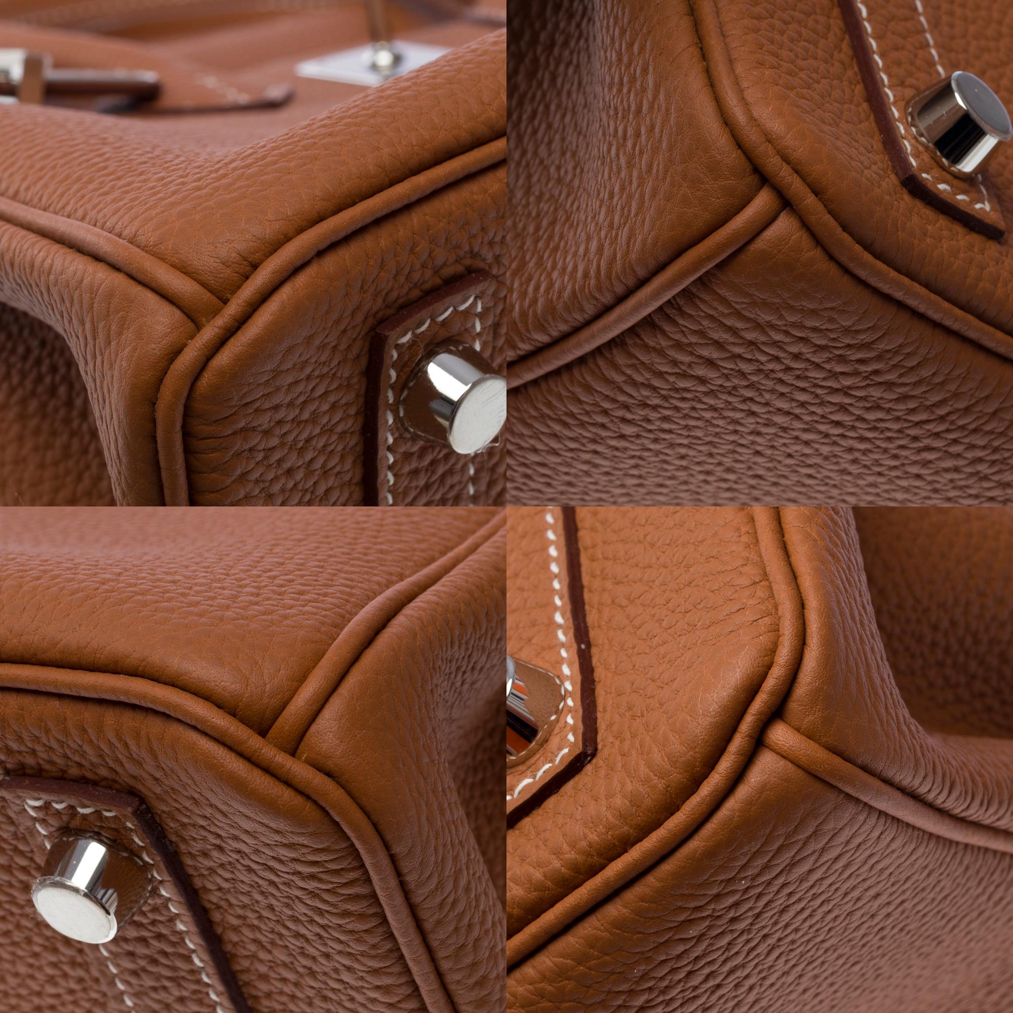 Magnificent New Hermes Birkin 25 handbag in Gold Togo Calf leather, PHW 7
