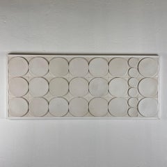 Magnificent Nino Caruso White Ceramic Decorative Panel, 1975