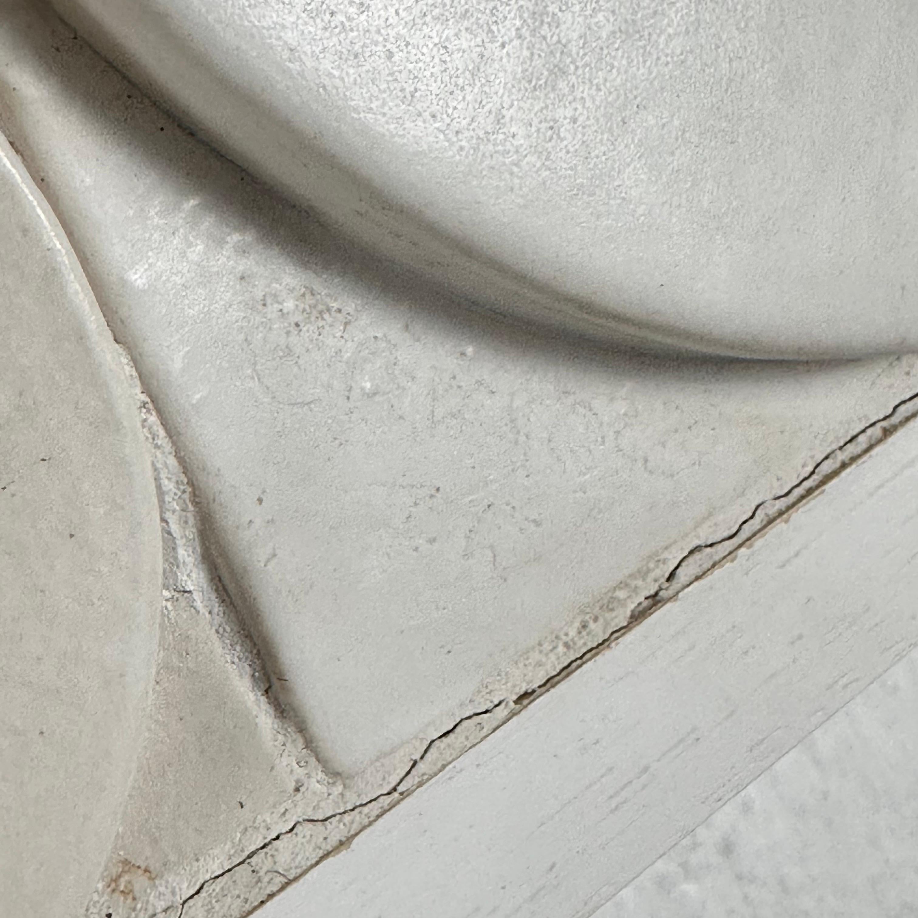 Magnificent Nino Caruso White Ceramic Decorative Panel, 1975, Signed  For Sale 2