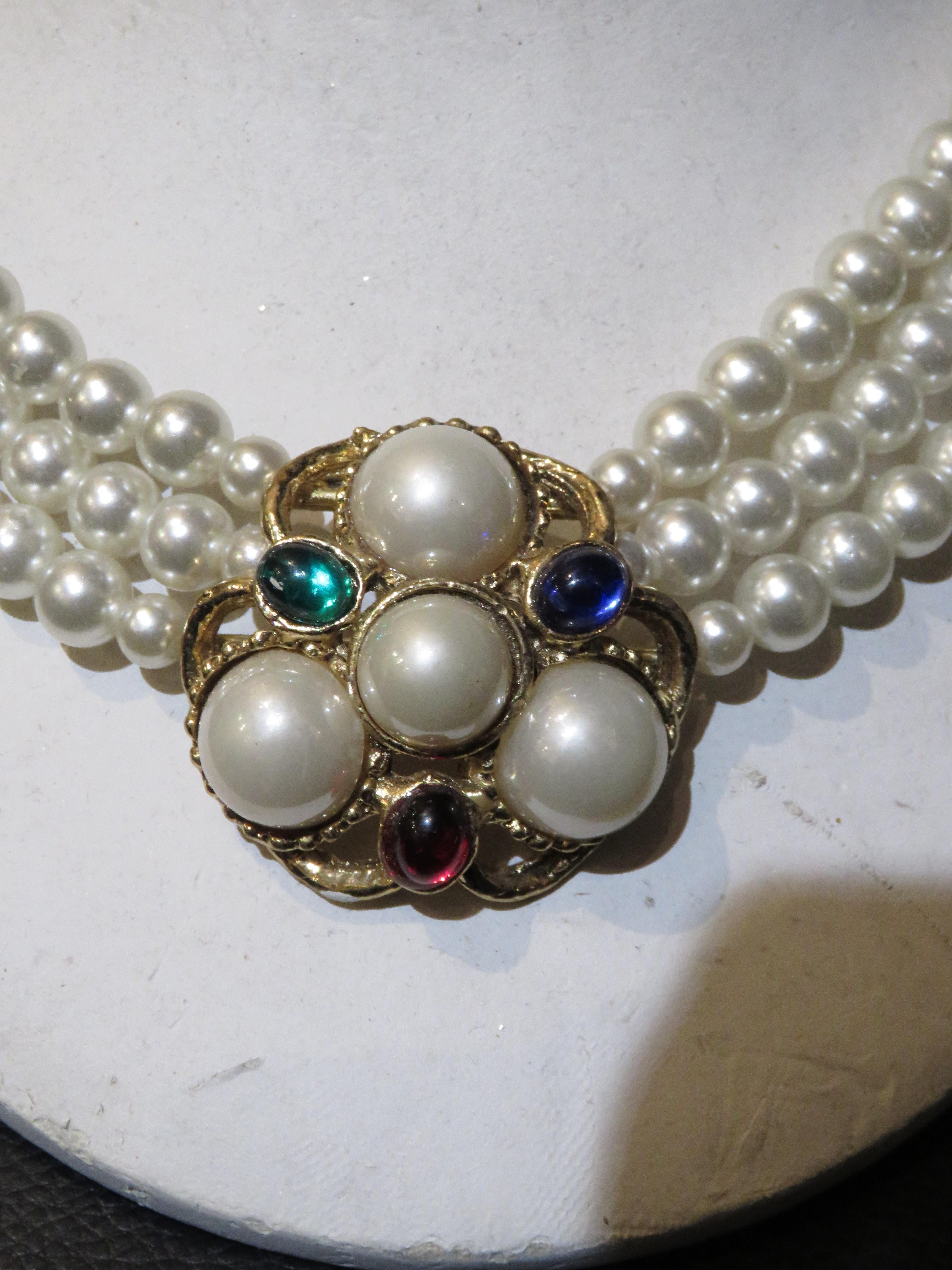 Women's Magnificent NYC Estate 18KT Heavy Gold Overlaid Long Chain Gold Link Necklace For Sale