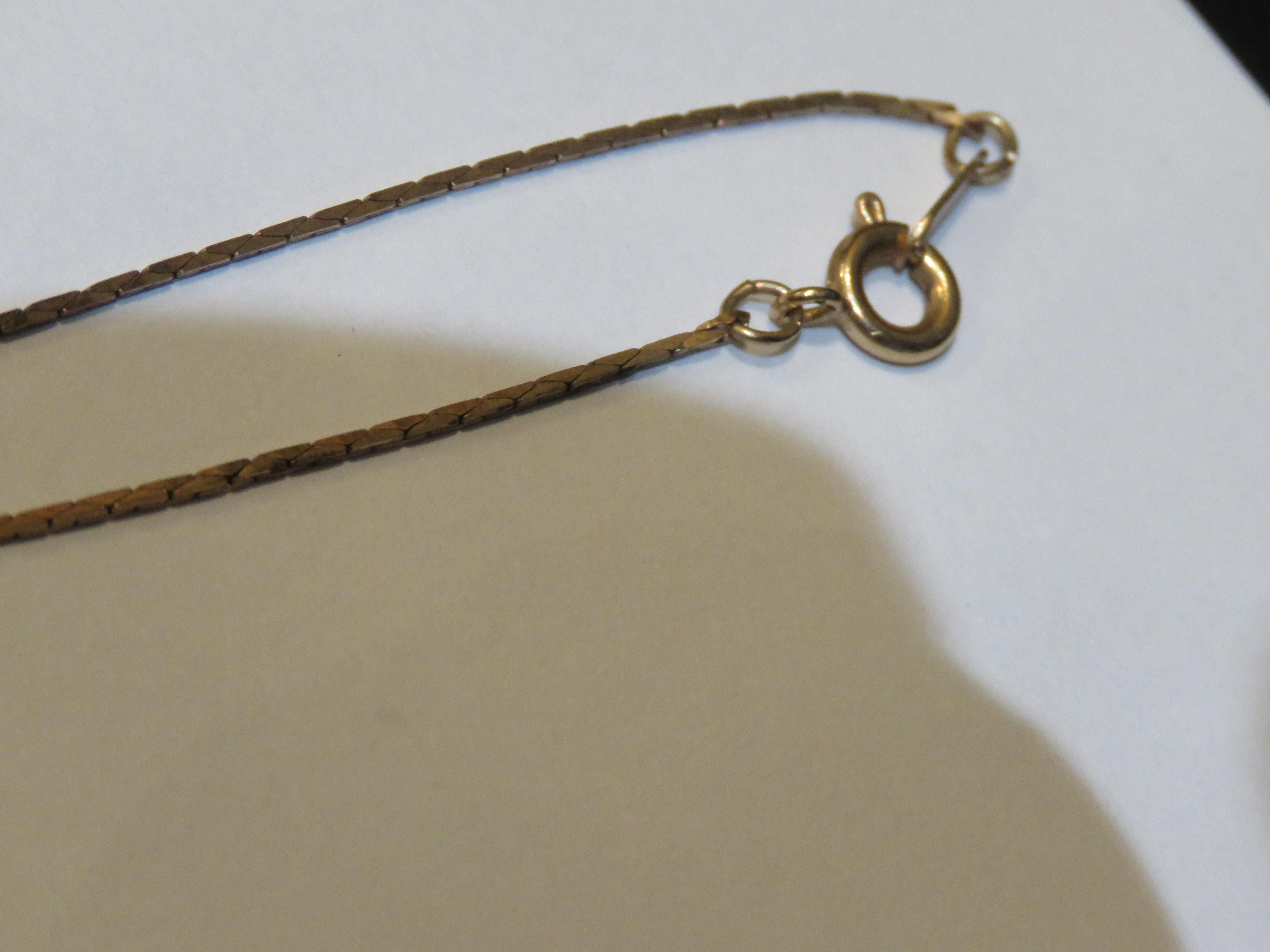 Magnificent NYC Estate 18KT Heavy Gold Overlaid Long Chain Gold Link Necklace For Sale 1