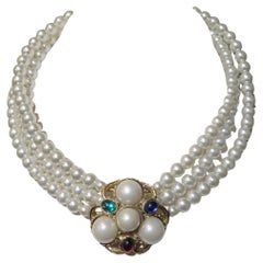Magnificent NYC Estate 18KT Heavy Gold Overlaid Long Chain Gold Link Necklace