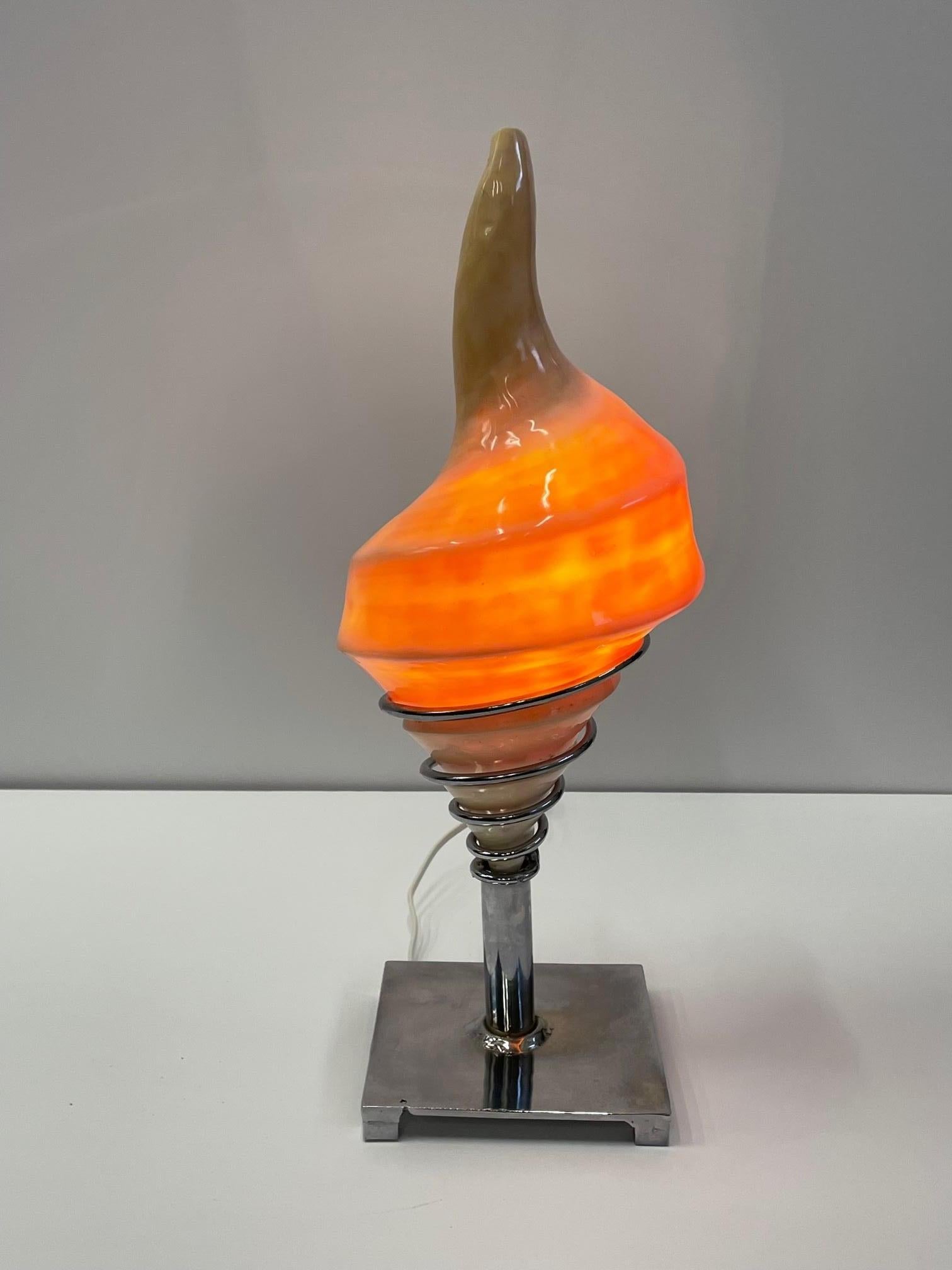 Magnificent Objet d'arte Shell Table Lamp 6
