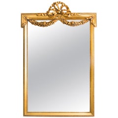 Magnificent Ornate French Carved Giltwood Mirror