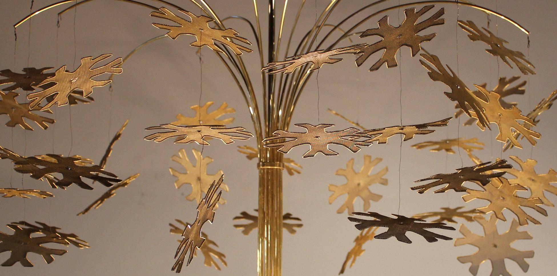 Finnish Paavo Tynell Snowflake Chandelier