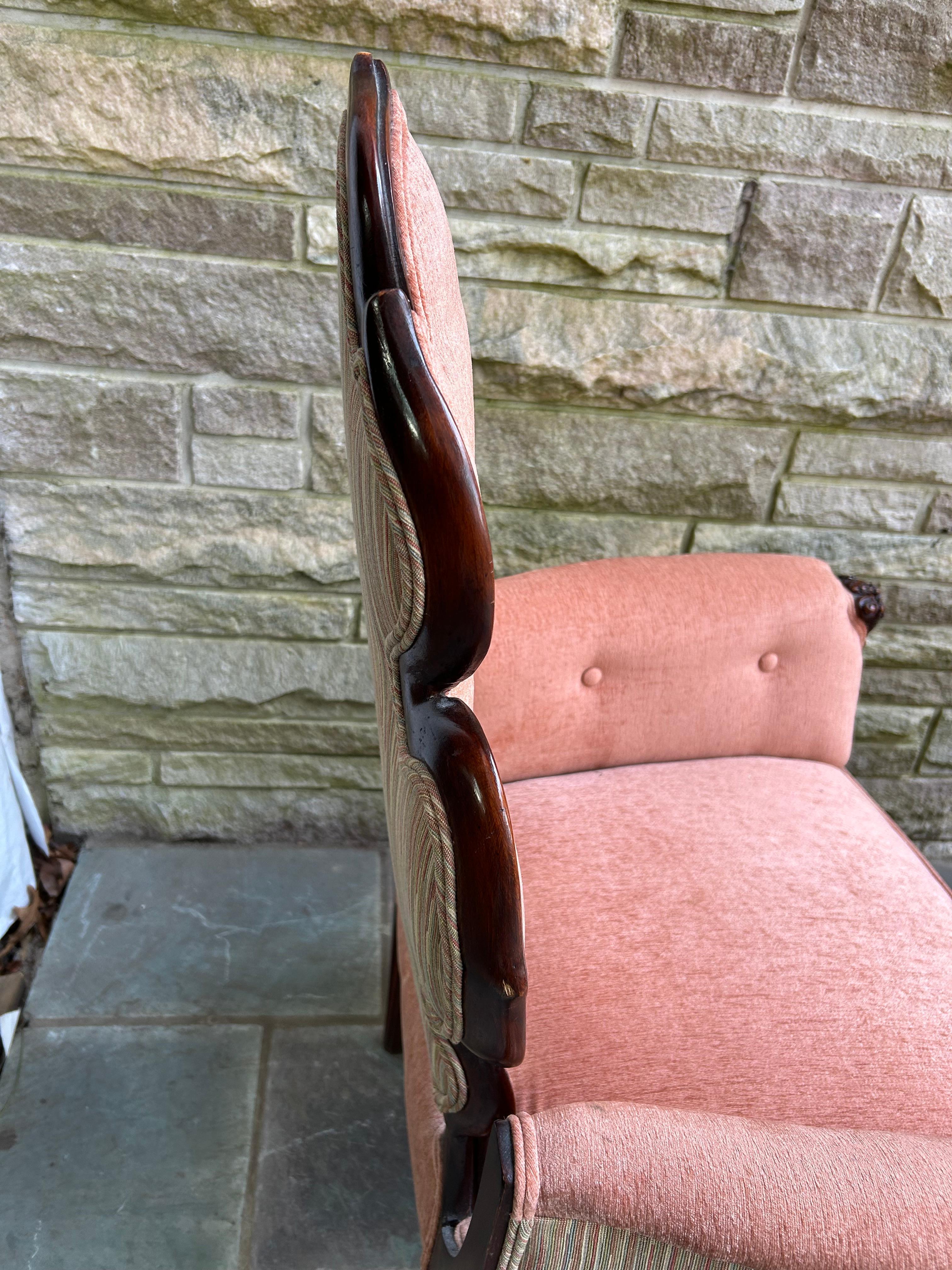 Magnífico Par Grosfeld House Sillas de Salón con Respaldo de Hoja Hollywood Regency en venta 3