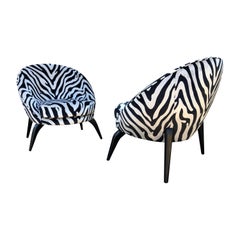 Magnífico Par Jack Sherman para Chaircraft of California Sillas Pom Pom