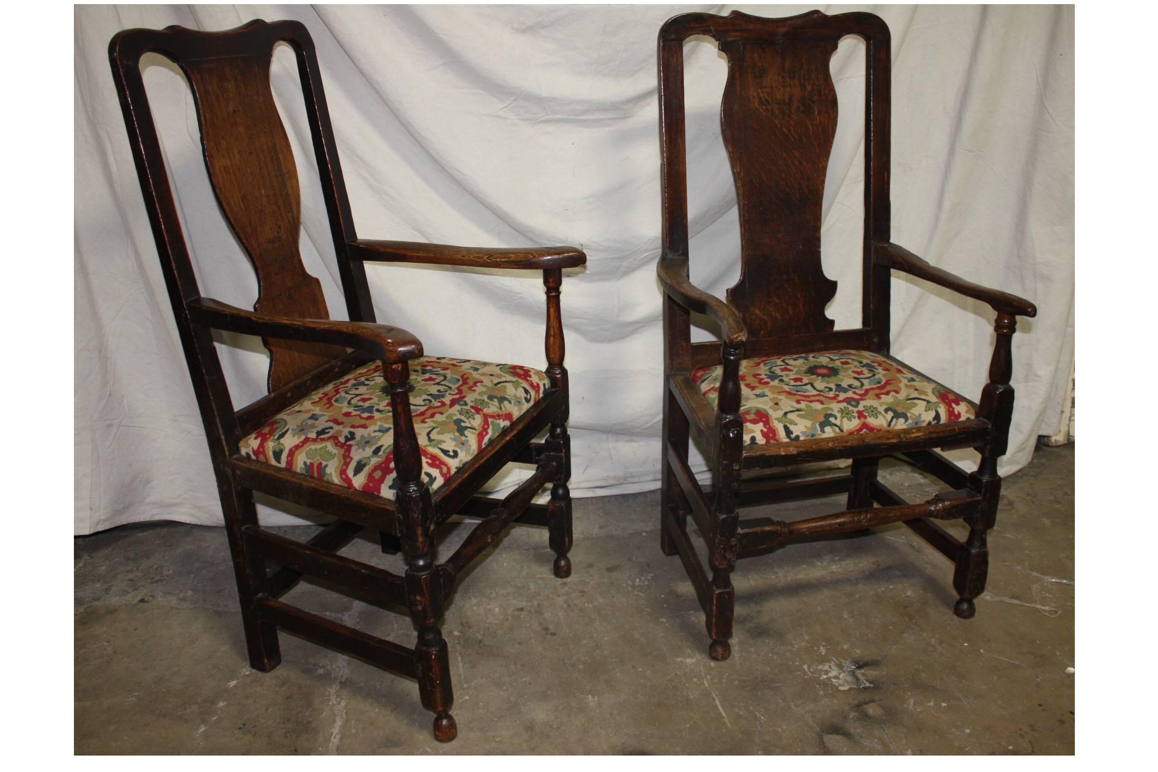 Magnificent Pair of 17th Century Armchairs 1
