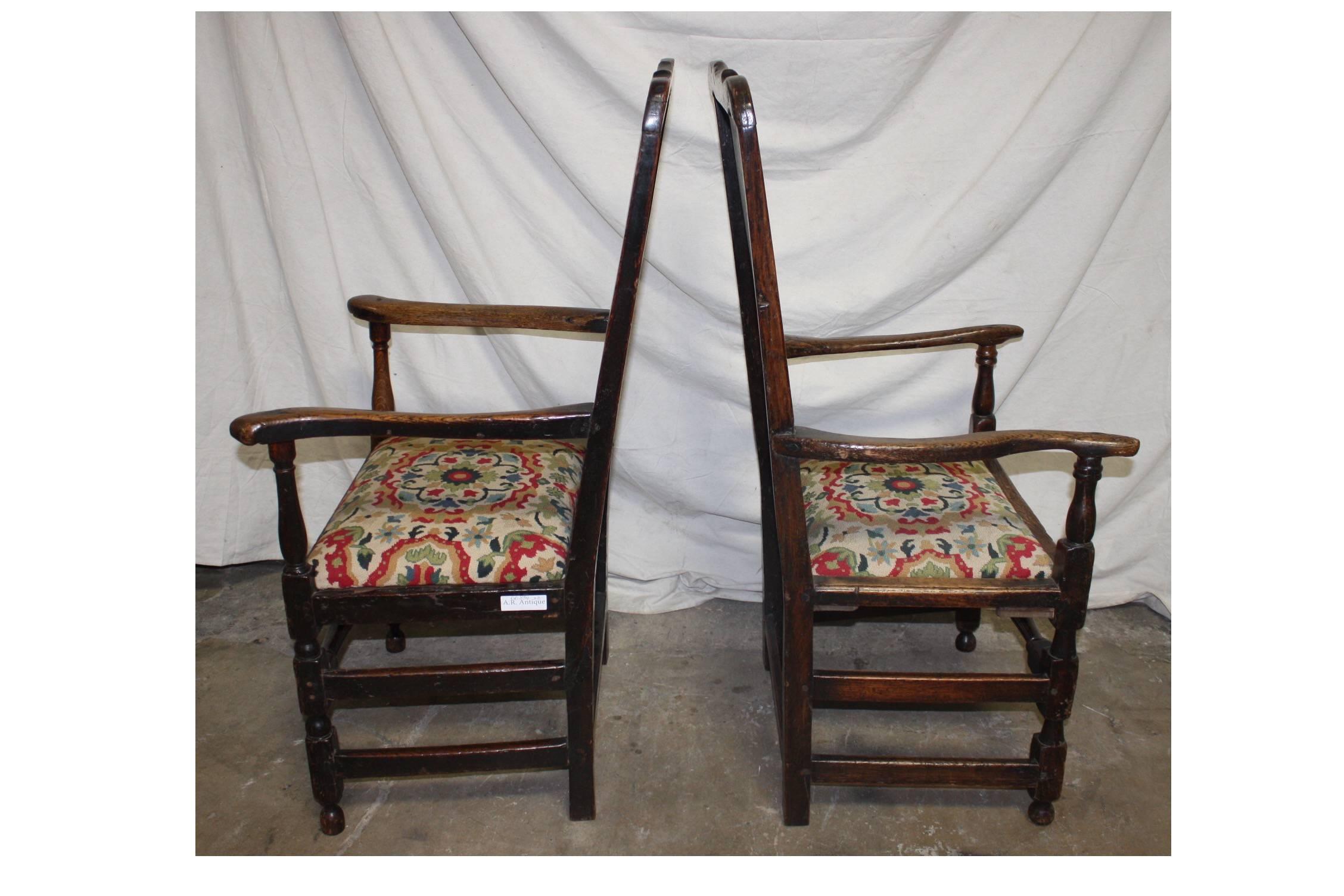 Magnificent Pair of 17th Century Armchairs 4