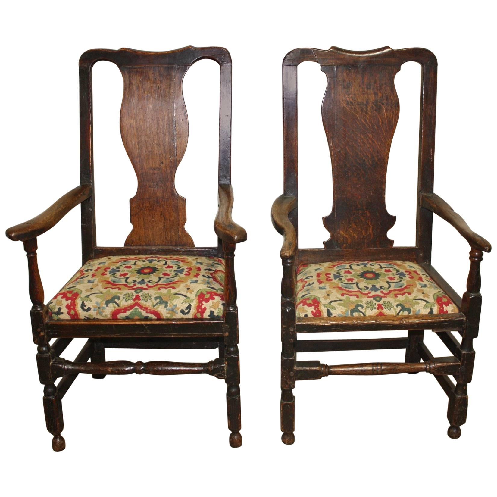 Magnificent Pair of 17th Century Armchairs