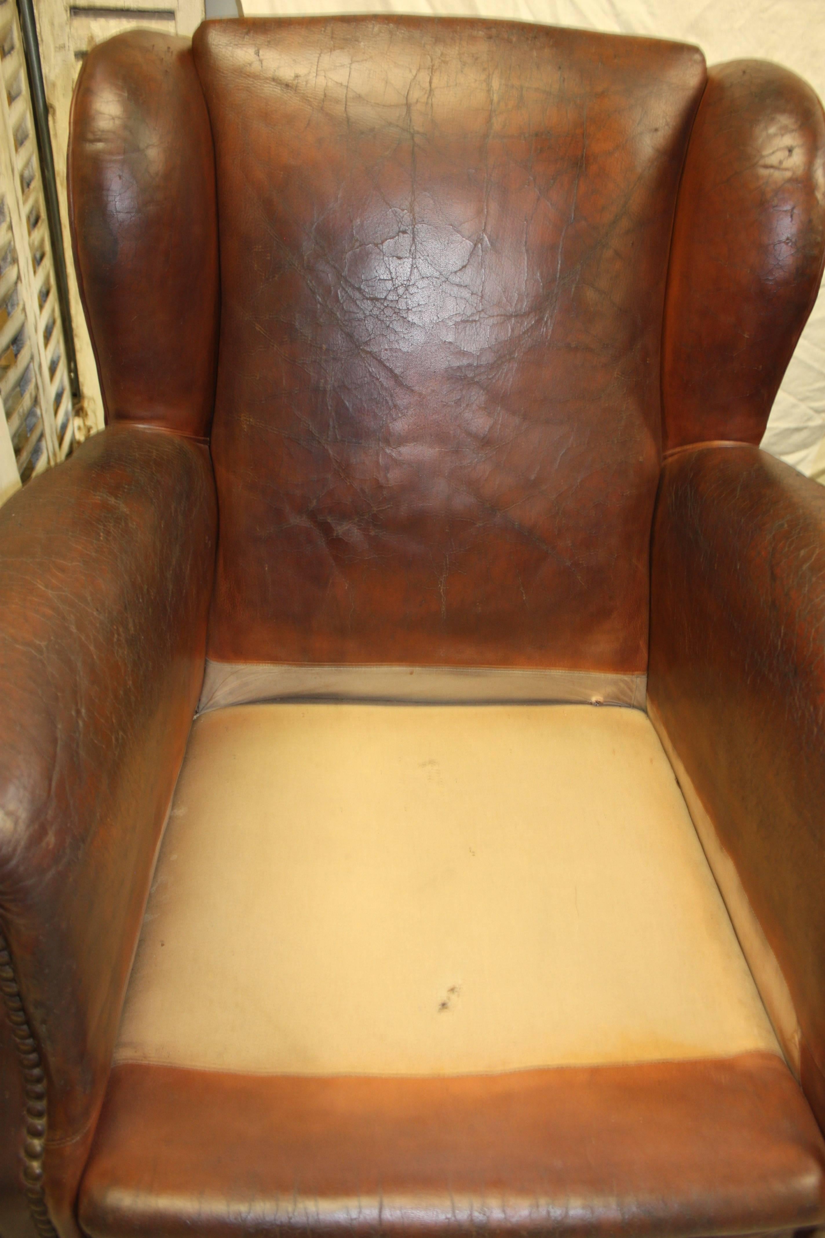 Magnificent Pair of 19th Century French Club Chairs 2