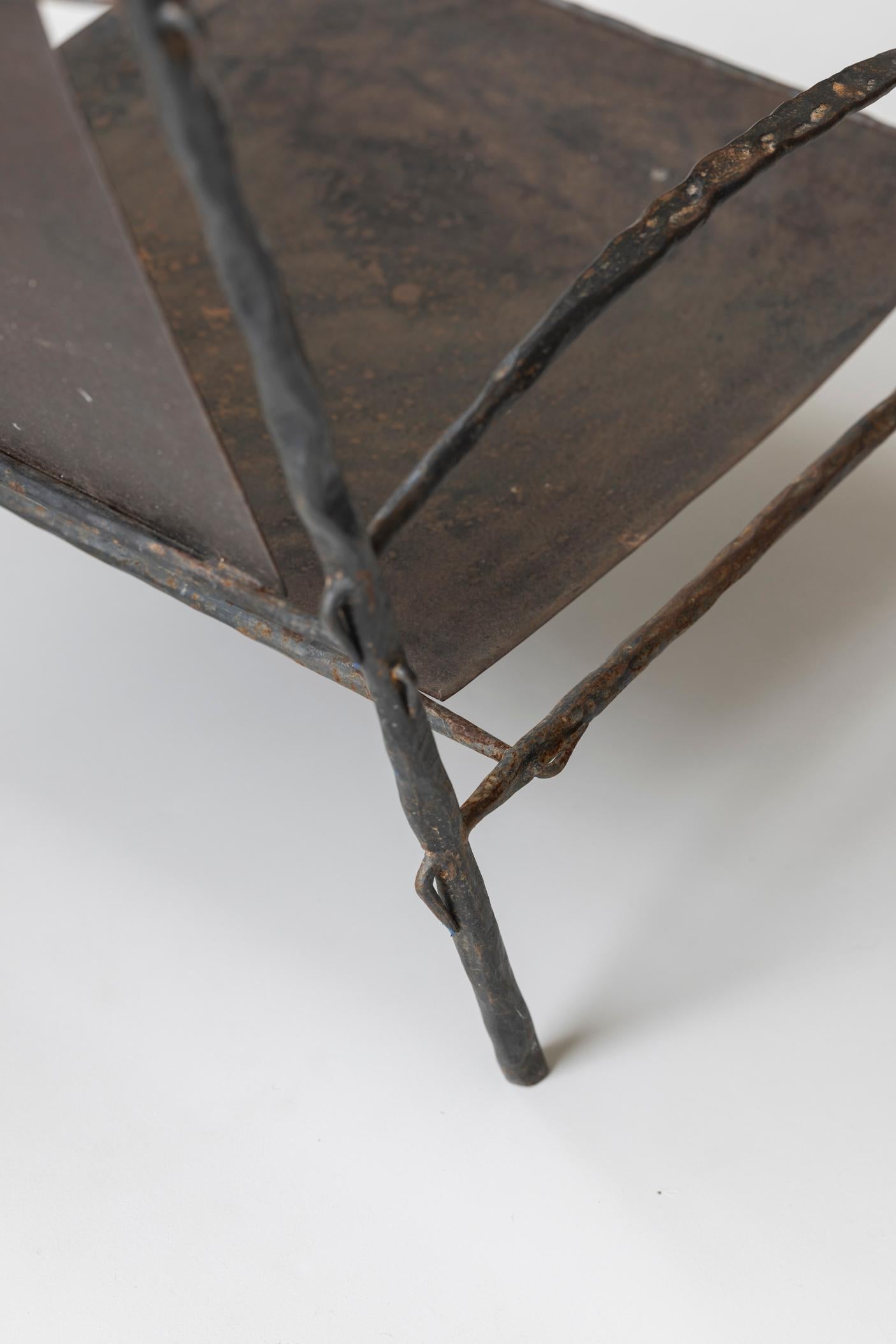 Magnificent pair of easy chairs, 1930s, in the manner of Diego Giacometti. 4