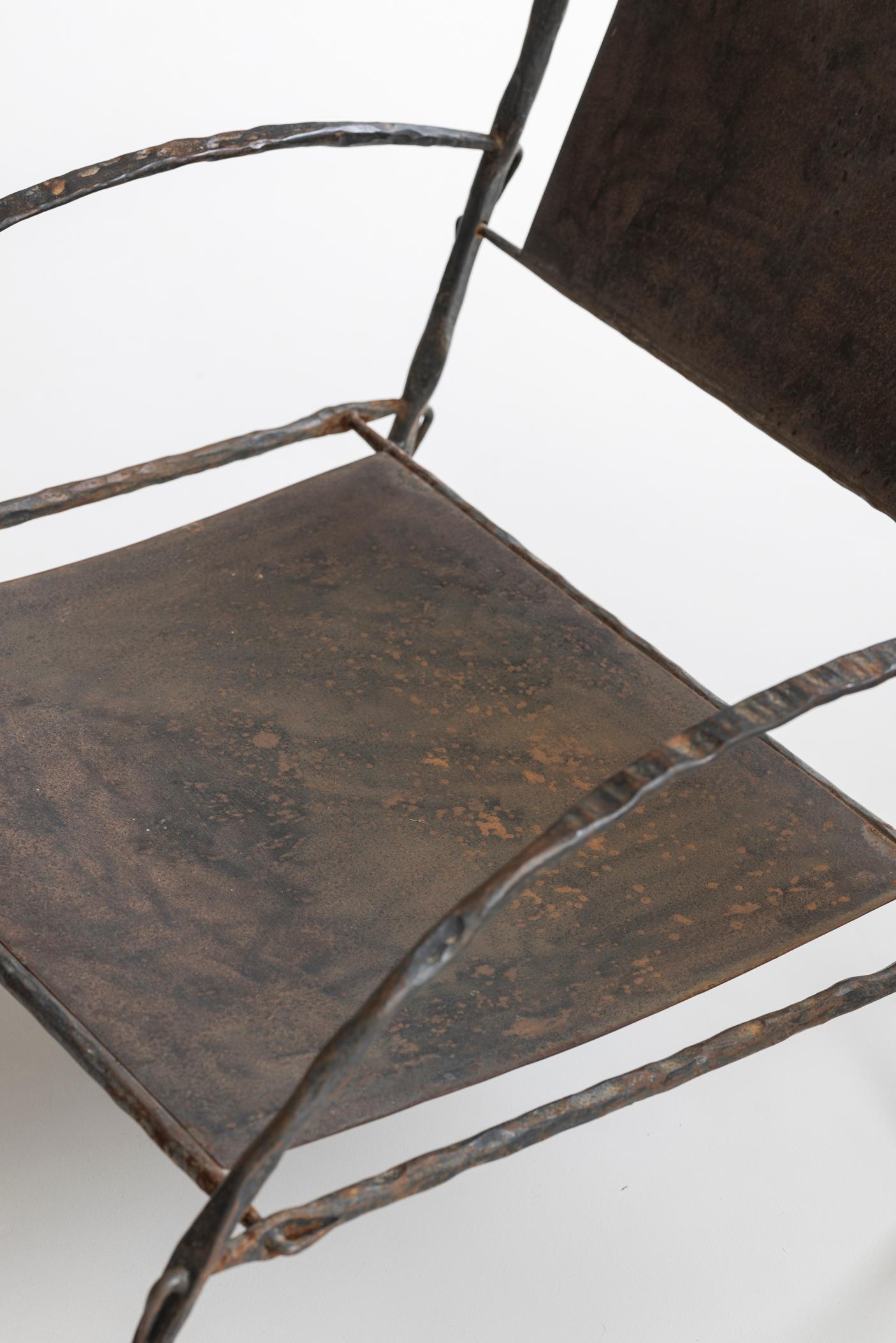 Magnificent pair of easy chairs, 1930s, in the manner of Diego Giacometti. 6