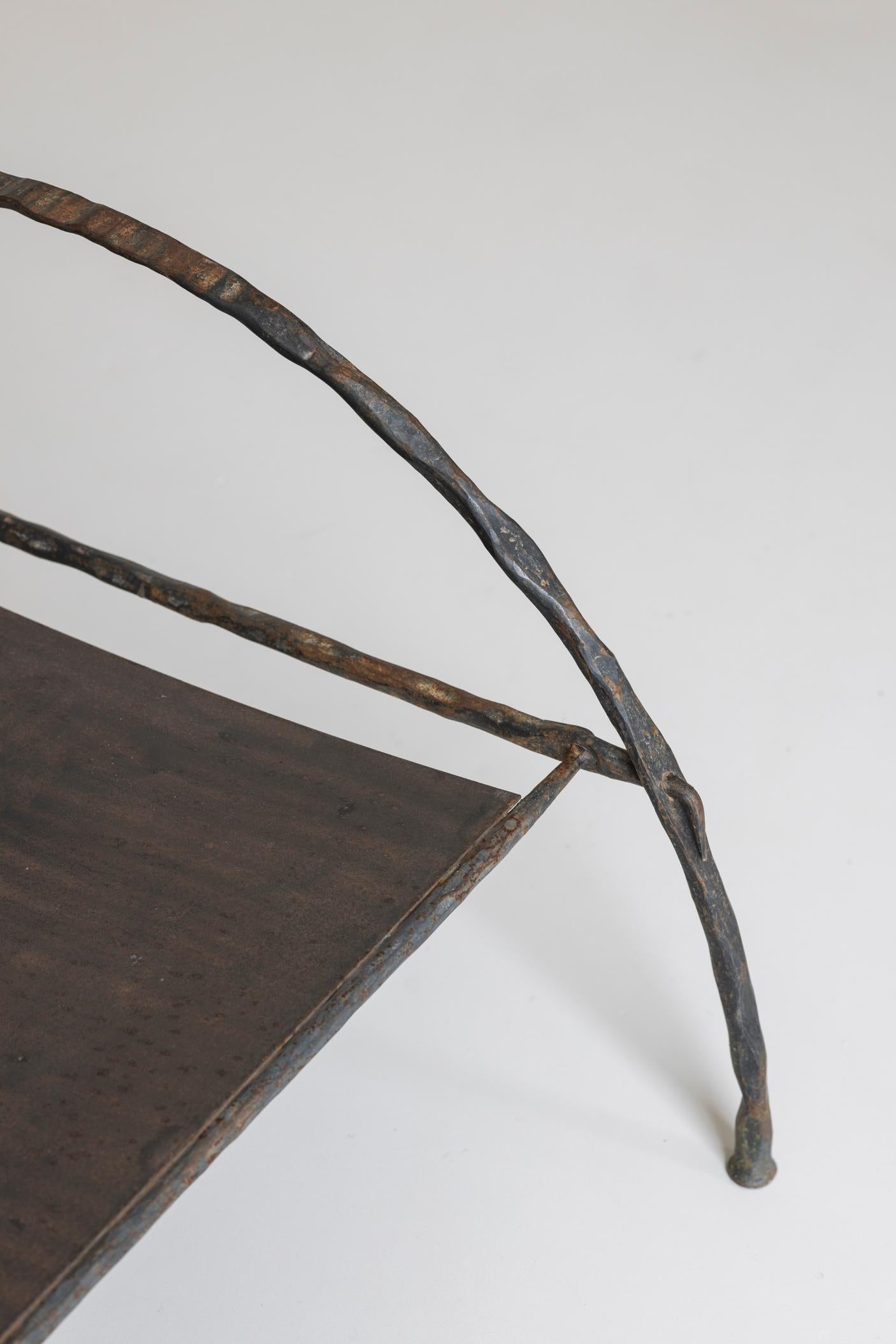 Magnificent pair of easy chairs, 1930s, in the manner of Diego Giacometti. 7