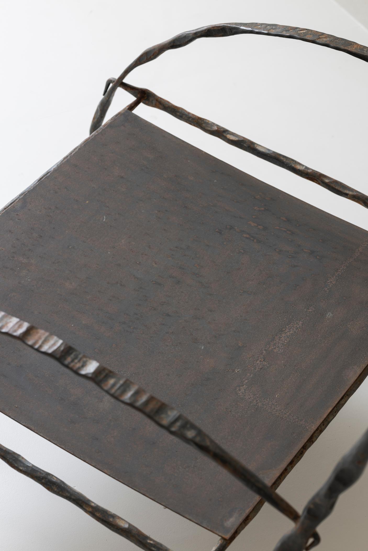 Magnificent pair of easy chairs, 1930s, in the manner of Diego Giacometti. 1