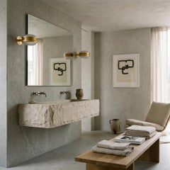 Magnificent pair of Gamma Golden lamps designed by Sergio Mazza for Artemide in