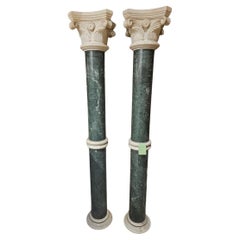 Magnificent Pair of italian Marble Columns