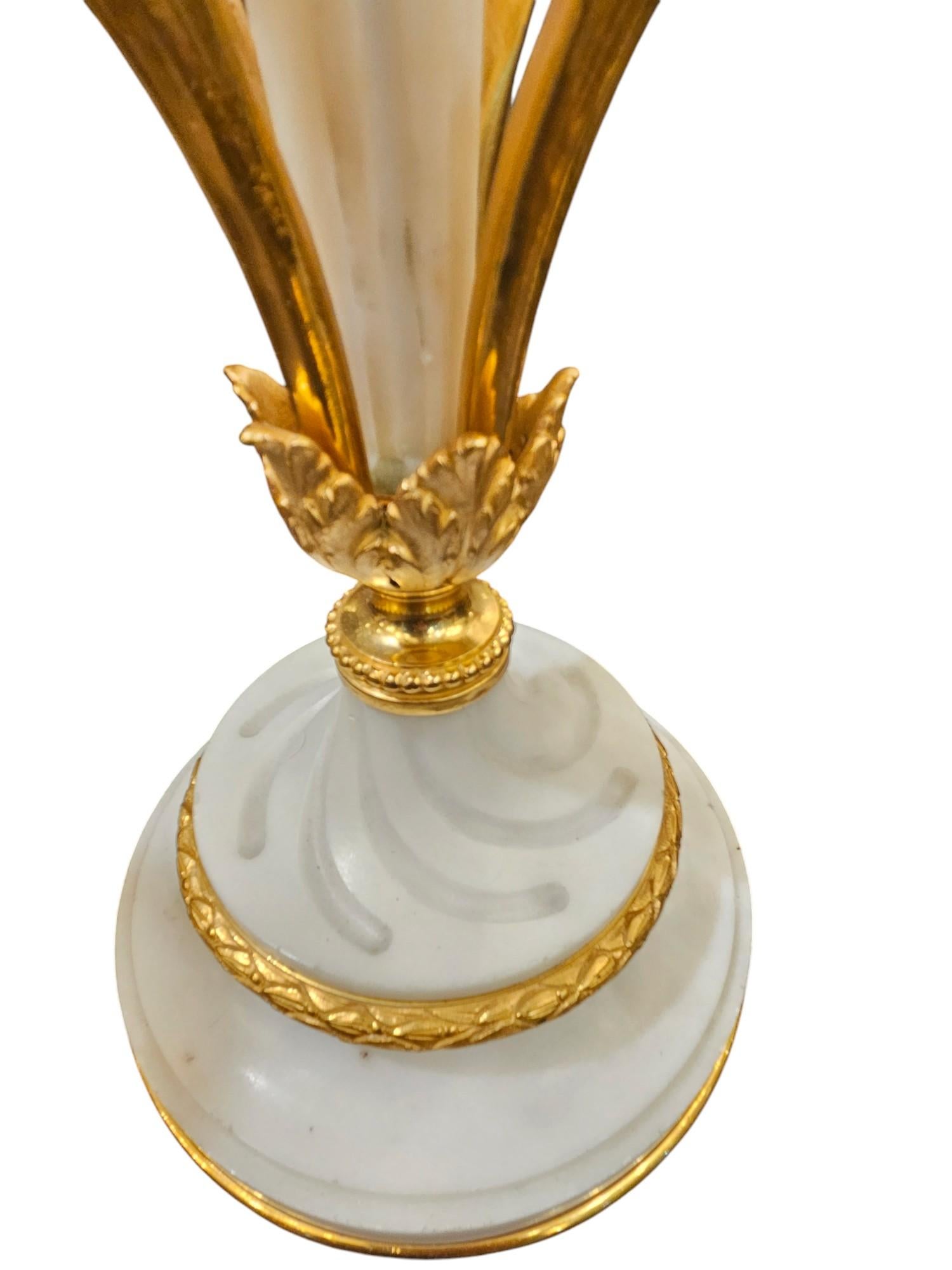 Magnificent Pair of Louis XV1 Rock Crystal Candelabras
Lovely Ormolu Bronze Arms and Rock Crystal Shaped Droplets
Extremely Elegant
