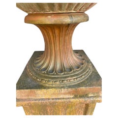 Magnificent Pair of Tuscan Terracotta Vases Impruneta Early 20th Century H: 180c