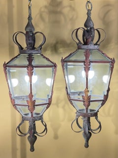 Magnificent Pair of Vintage Brass Lanterns - Add a Touch of Timeless