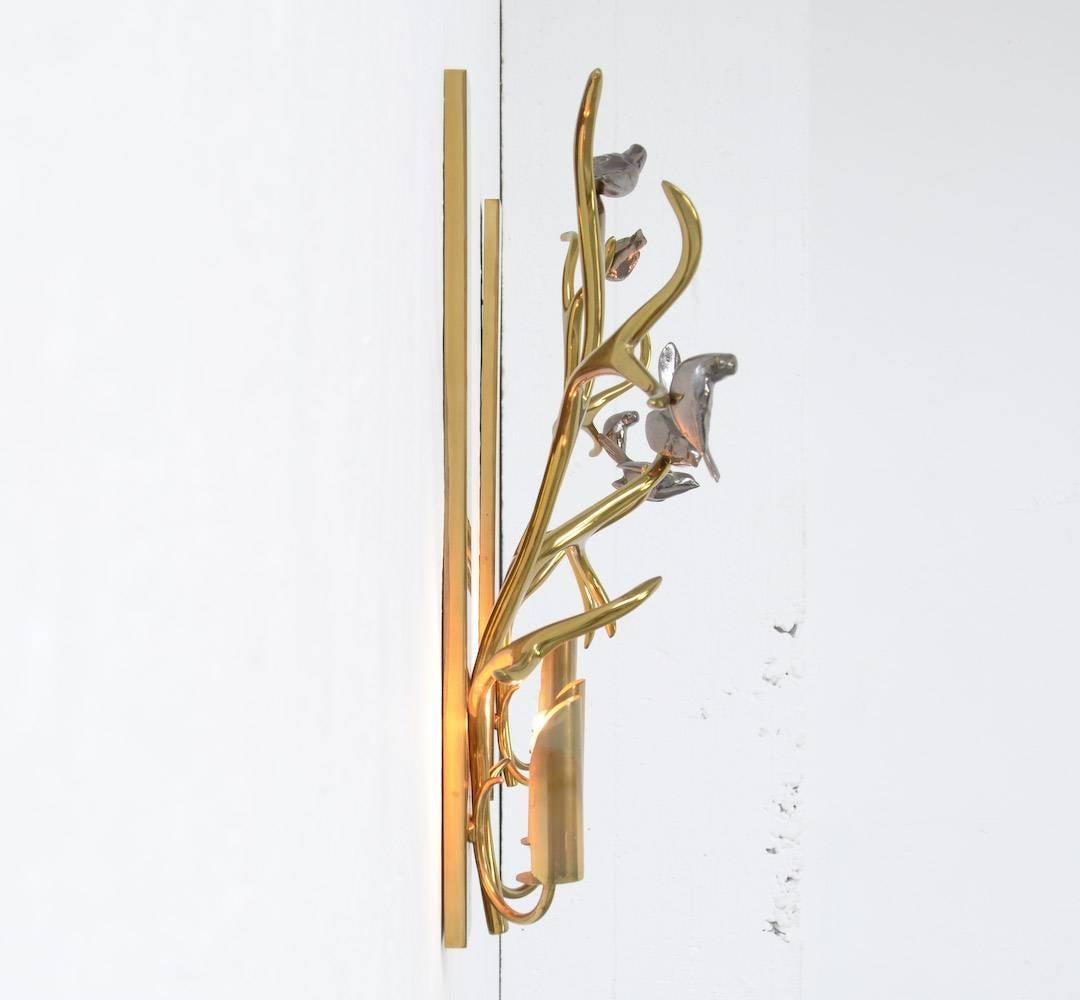 Magnificent Pair of Wall Sconces by Willy Daro 2
