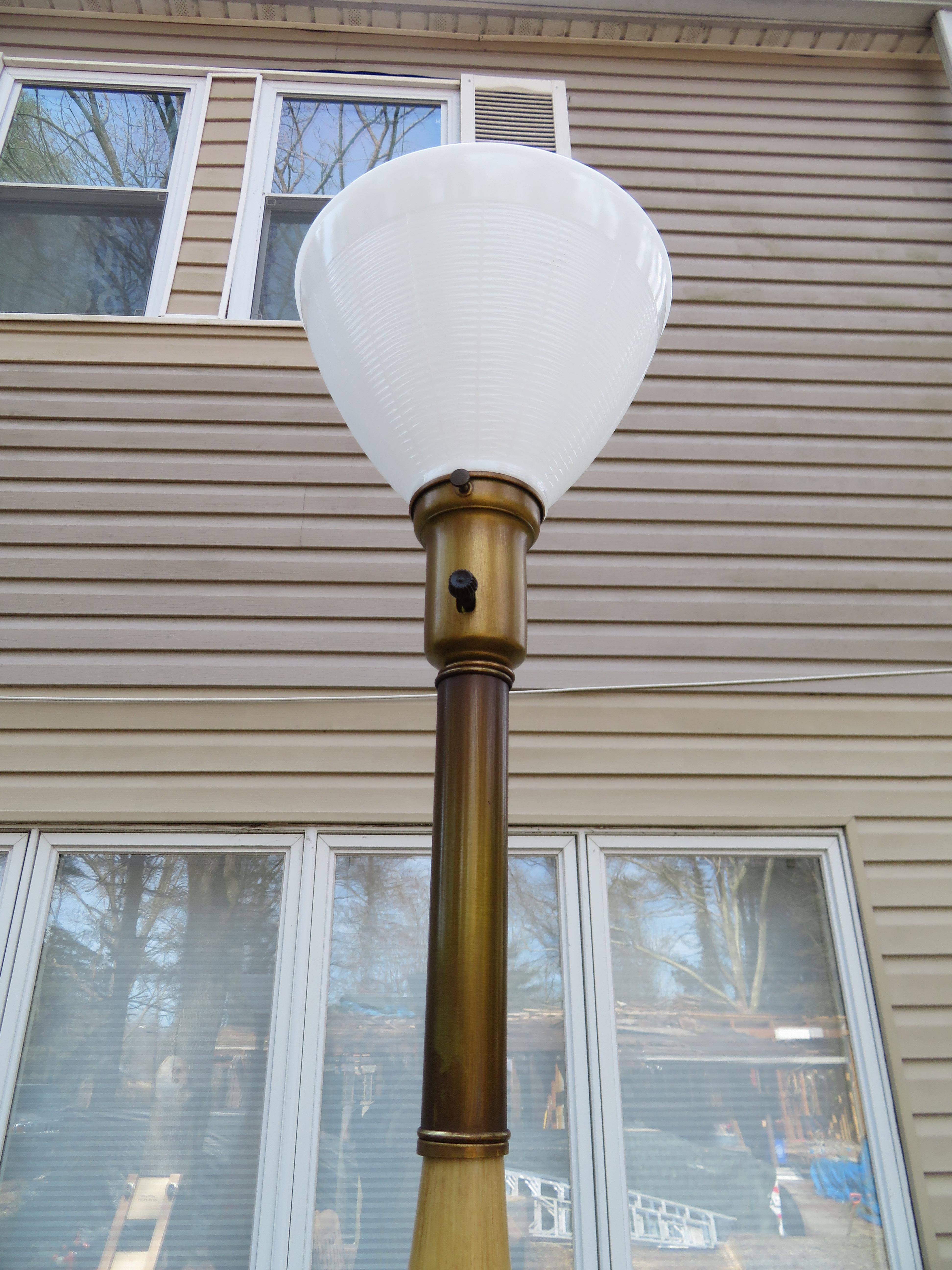 Magnifique paire de lampes XL en céramique texturée de style brutaliste mi-siècle moderne en vente 2
