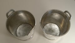 Magnificent Pair of Vintage English Wine/Champagne Coolers Buckets by Elkington