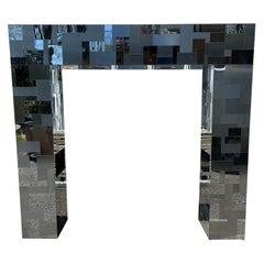 Magnificent Paul Evans Cityscape PE 204 Chrome Brushed Chrome Queen Headboard