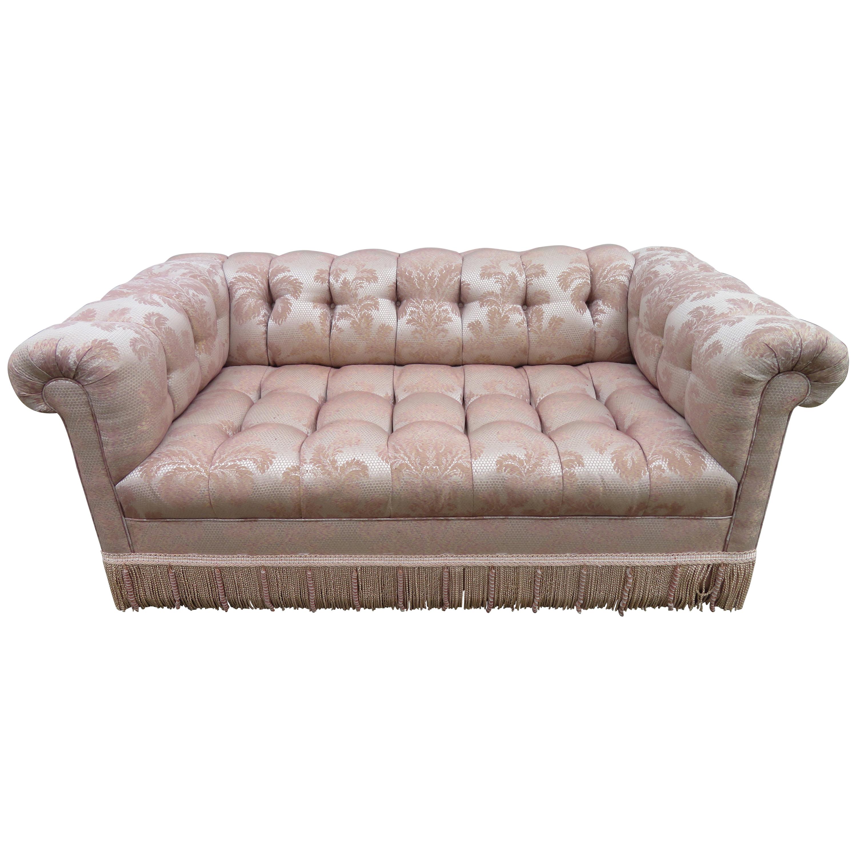 Magnificent Paul Evans Directional Biscuit Tufted Party Loveseat Sofa Modern