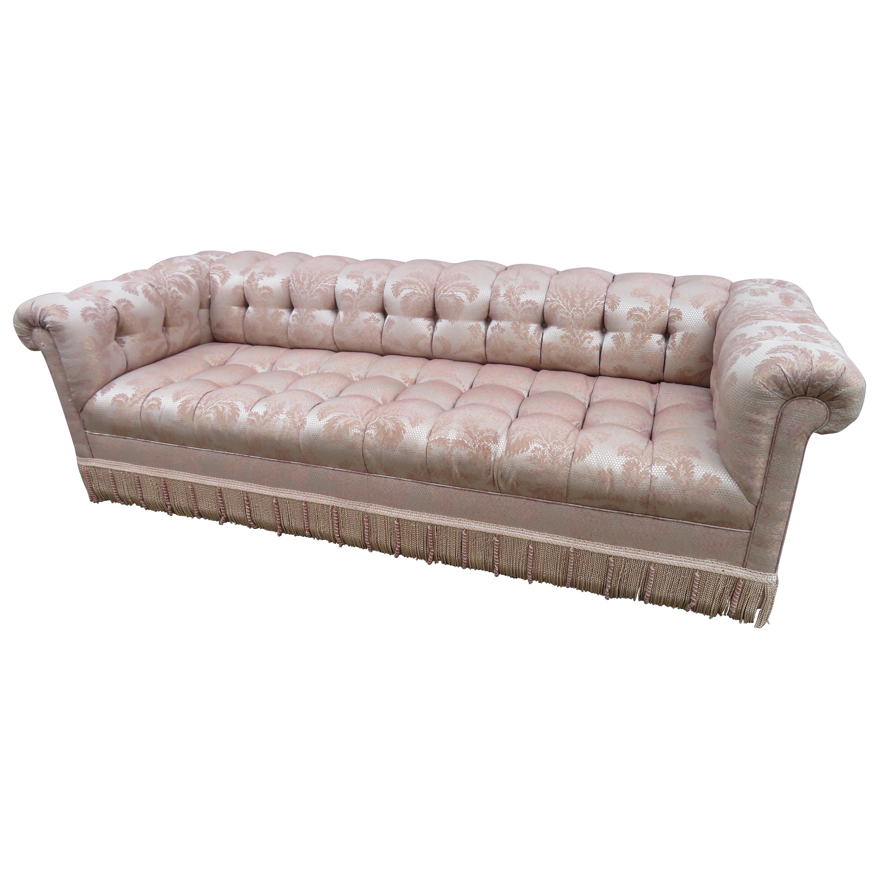 Magnificent Paul Evans for Directional Biscuit Tufted Party Sofa Midcentury