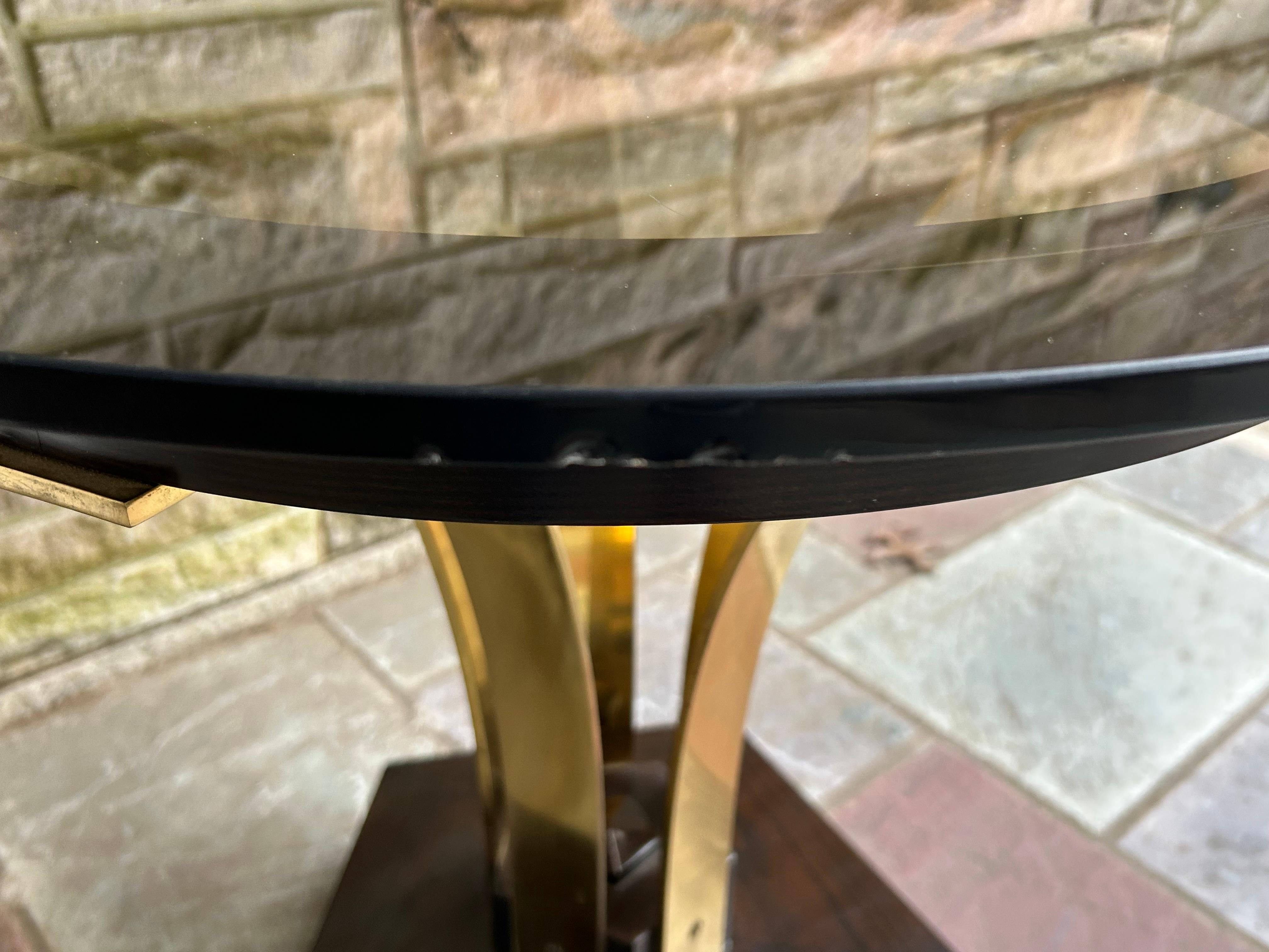 Magnificent Pentagonal Edward Wormley Dunbar Bronze Side Table Mid-Century For Sale 5