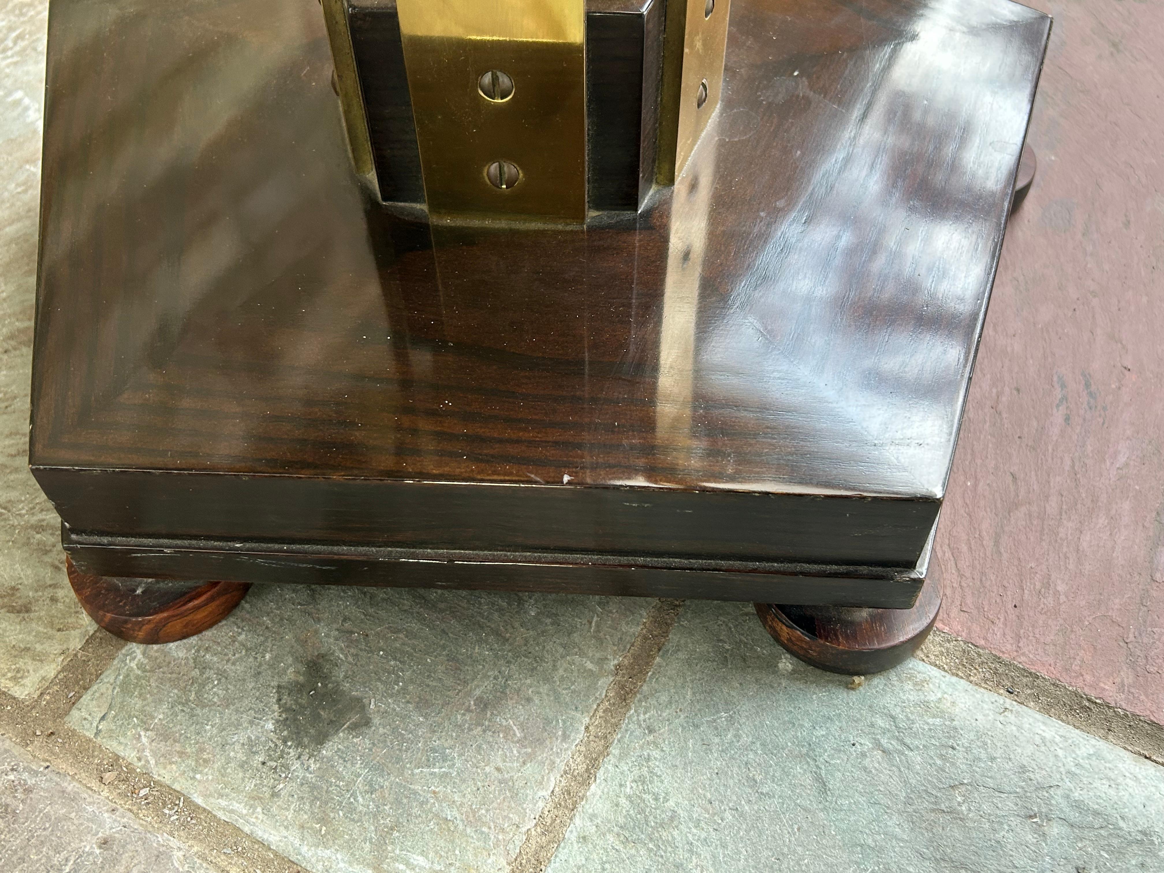 Mid-20th Century Magnificent Pentagonal Edward Wormley Dunbar Bronze Side Table Mid-Century For Sale